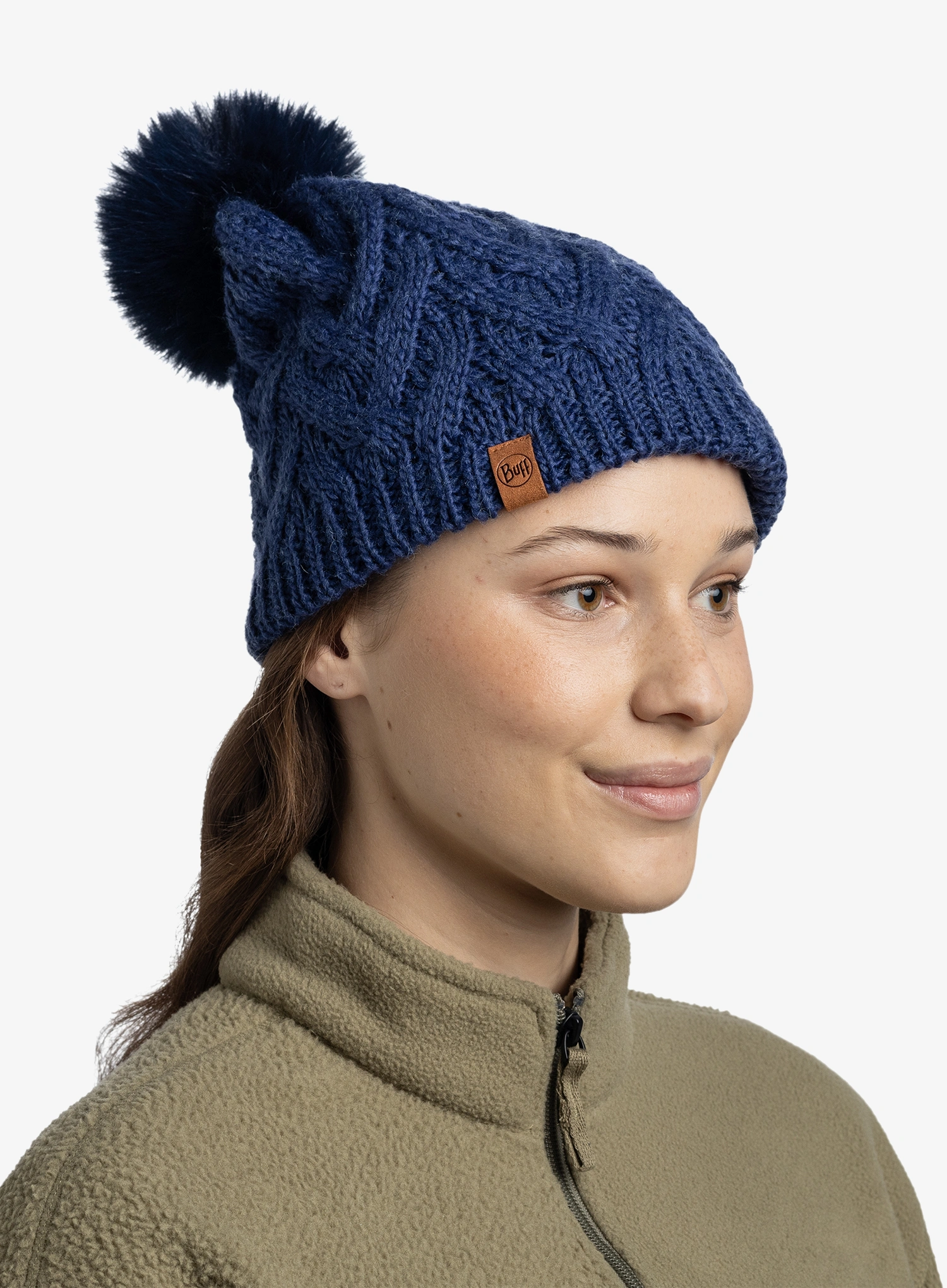 Шапка зимова жіноча Buff Knitted&Fleece Beanie Caryn - midnight