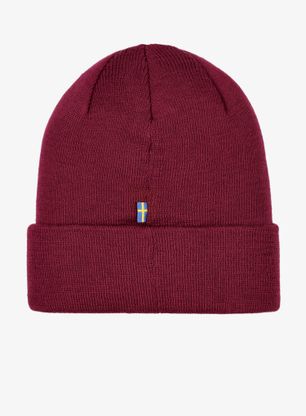 Шапка зимова Fjallraven Vardag Classic Beanie - bordeaux red