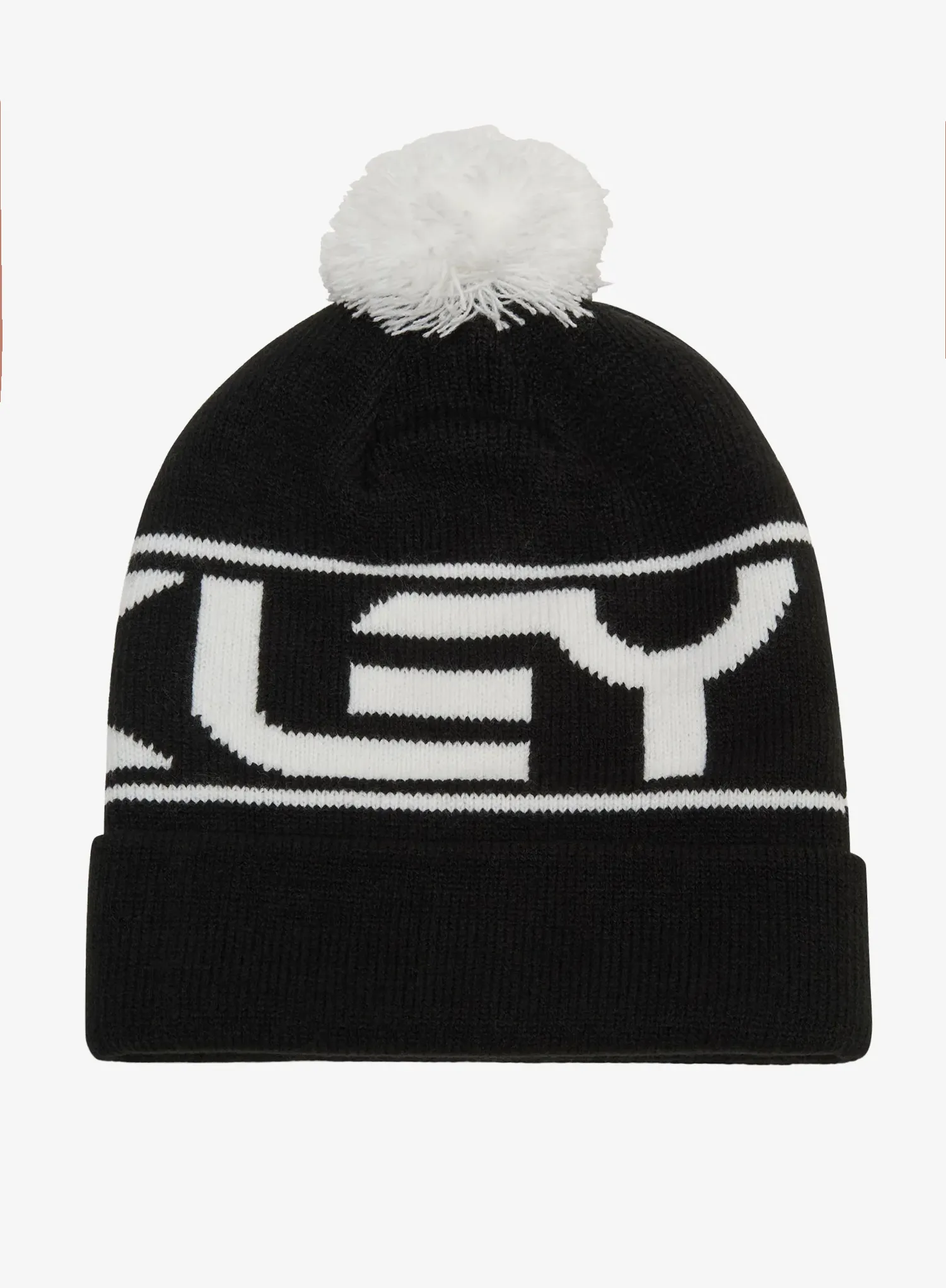 Шапка зимова Oakley Factory Cuff Beanie - black/white logo