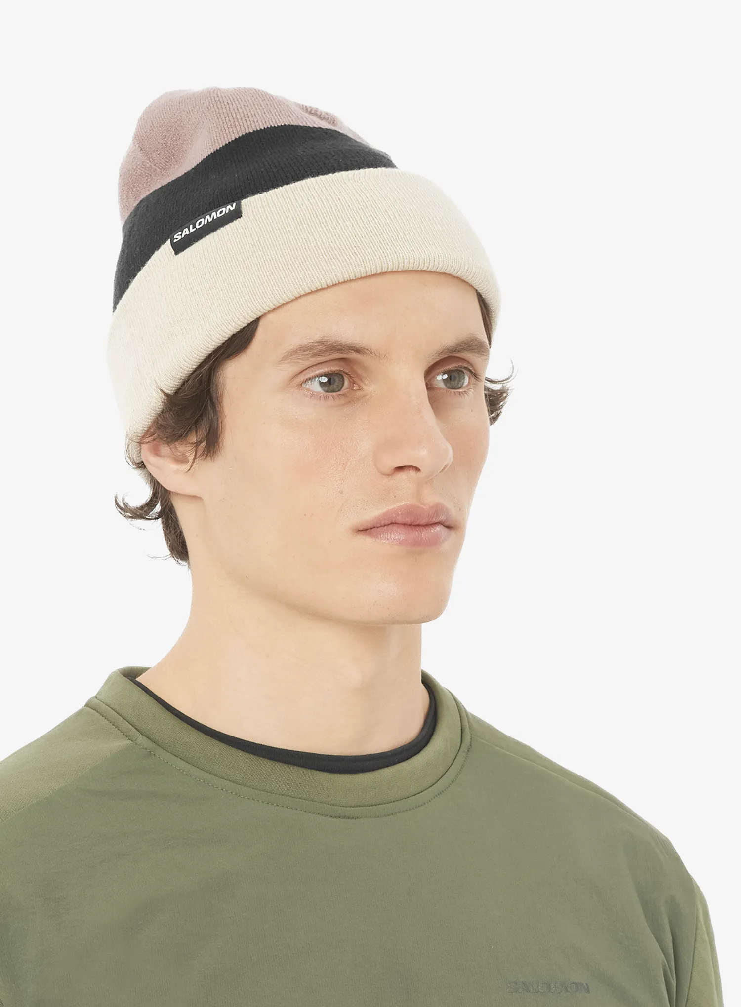 Шапка зимова Salomon Flatspin Reversible Beani - black/whisper white/etherea