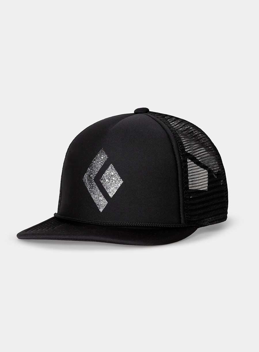 Шапка Black Diamond Flat Bill Trucker Hat - black/white