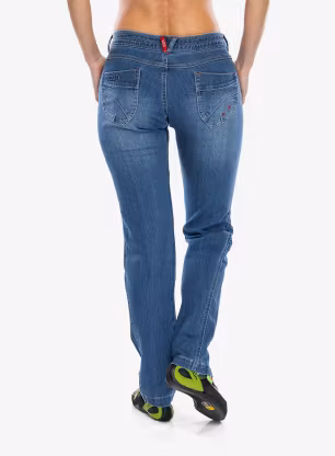 Штани скелелазні жіночі Ocun Medea Jeans - middle blue