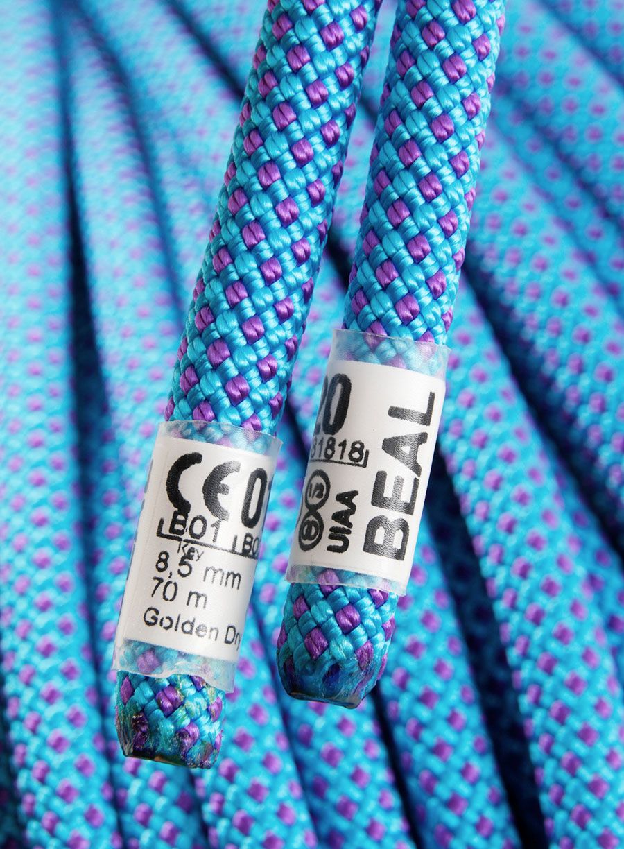 Мотузка динамічна Beal Opera 8,5 mm 70 m Unicore Golden Dry - blue