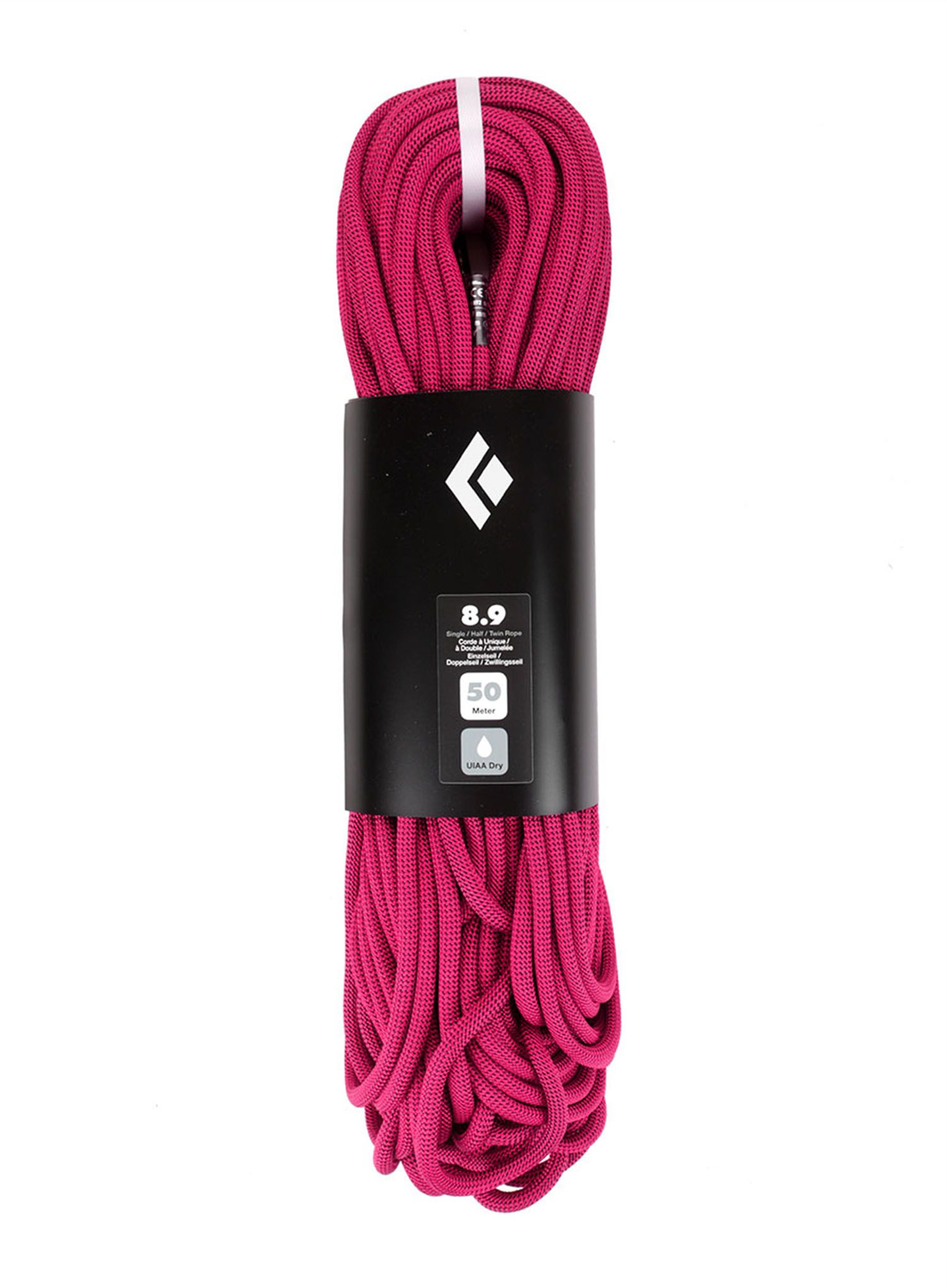Мотузка для альпінізму Black Diamond 8.9 Dry Climbing Rope 50m - ultra pink