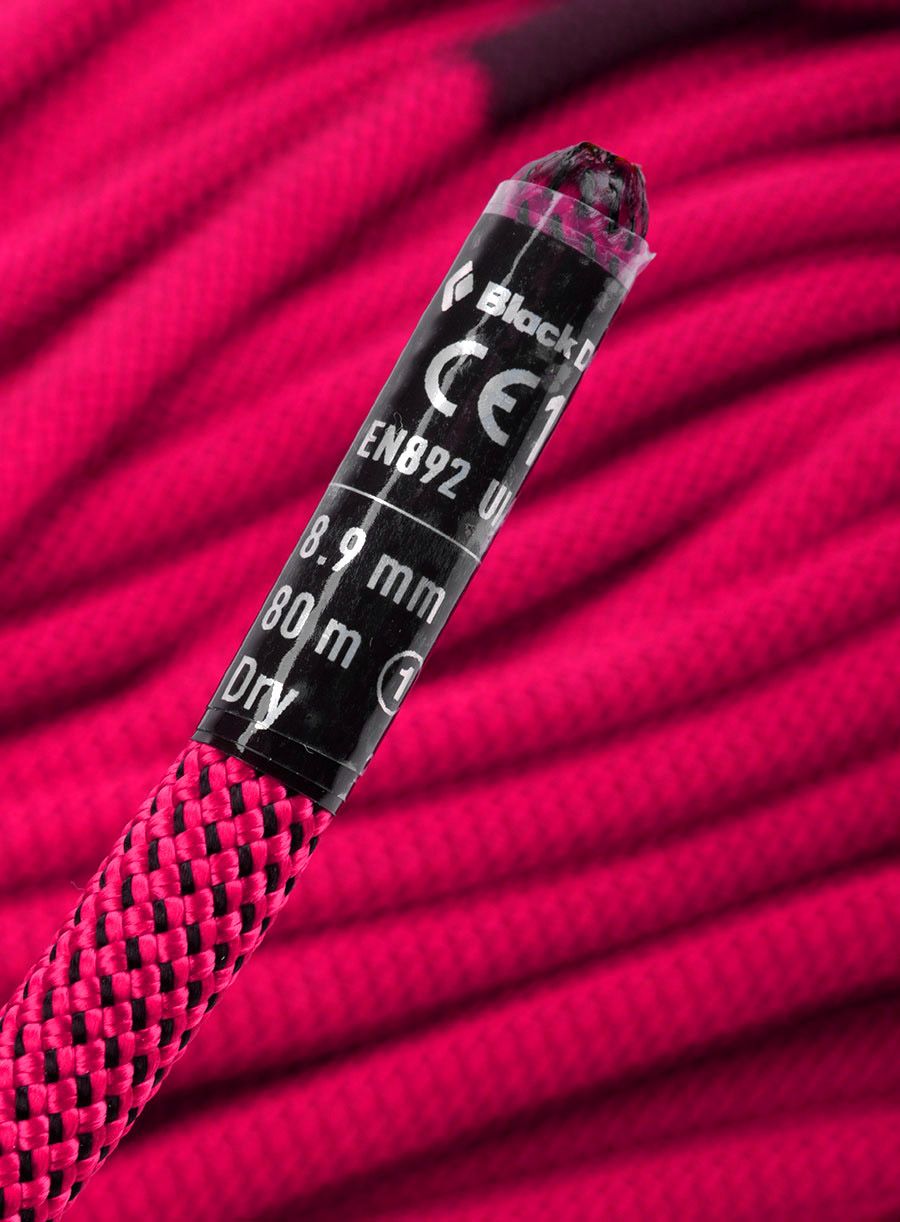 Мотузка для альпінізму Black Diamond 8.9 Dry Climbing Rope 80 m - ultra pink
