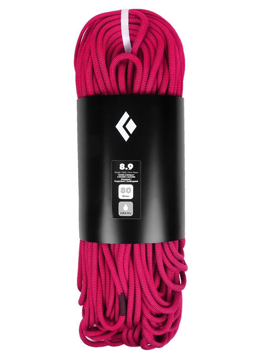 Мотузка для альпінізму Black Diamond 8.9 Dry Climbing Rope 80 m - ultra pink