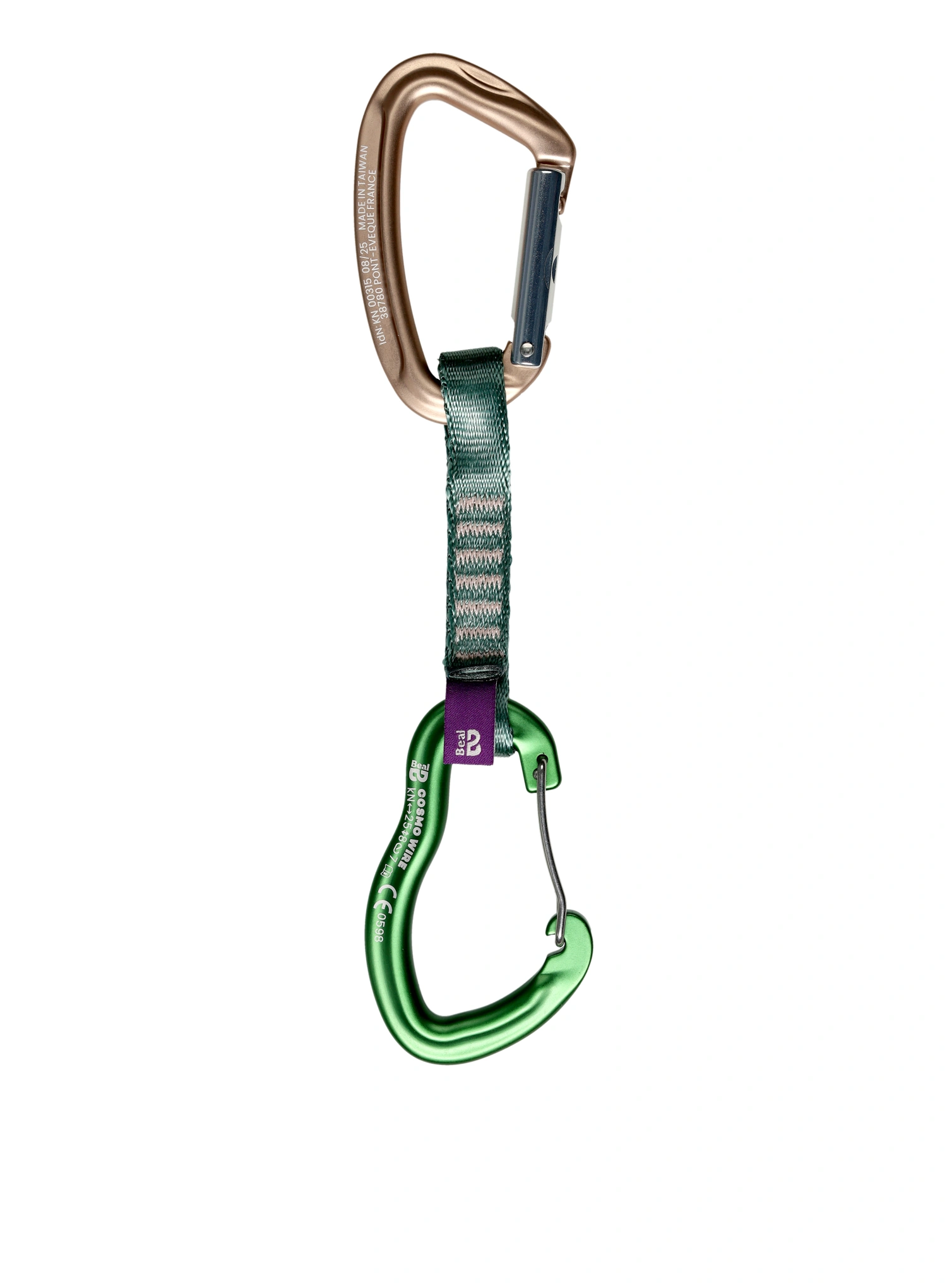 Відтяжка  Beal Zest 11 cm - green