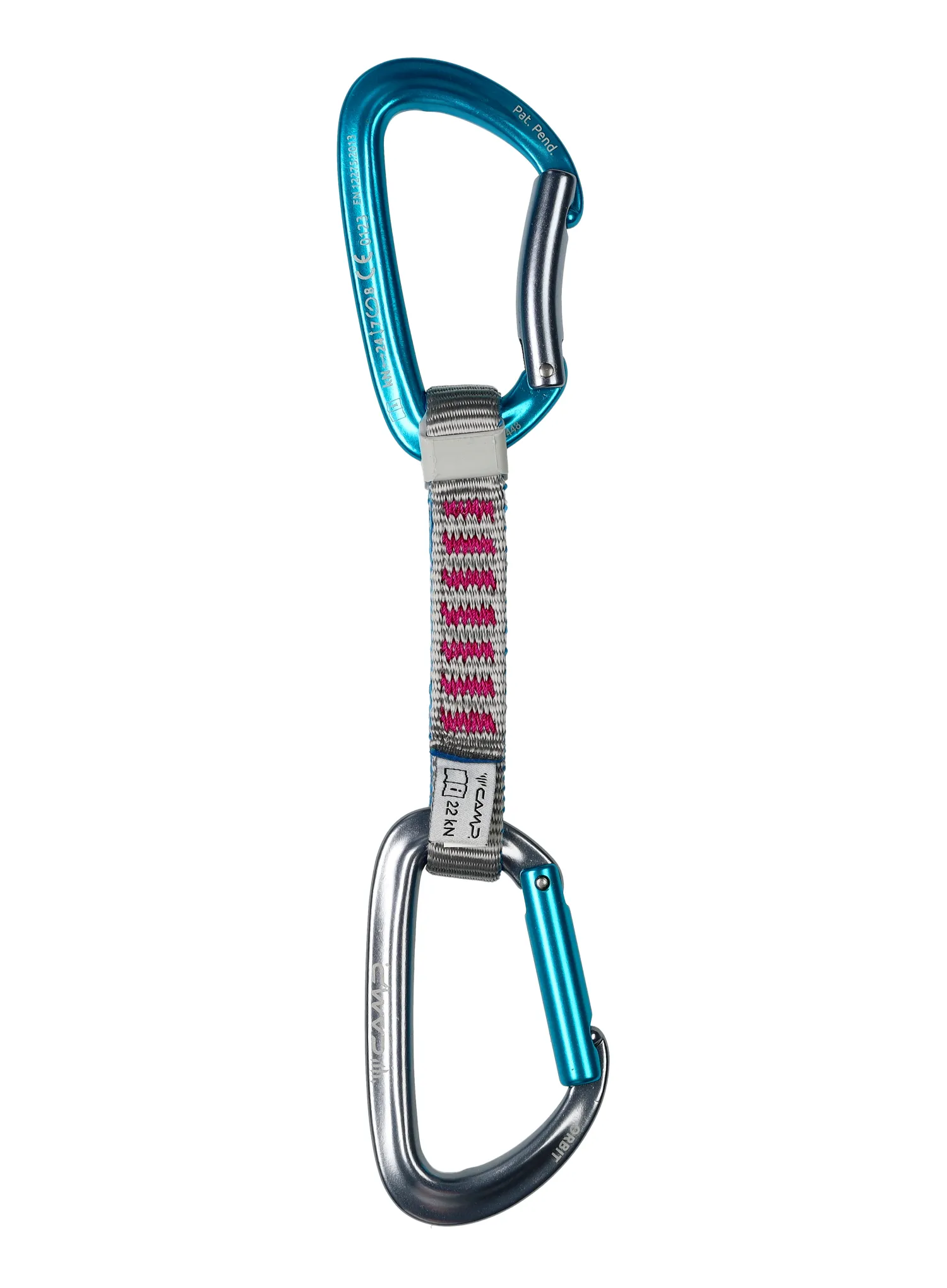Відтяжка  Camp Orbit Express KS 12 cm - grey/blue/fuchsia