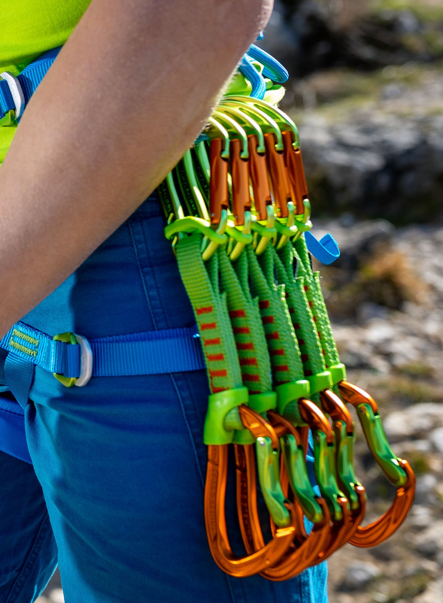 Відтяжка  Climbing Technology Nimble Fixbar Set NY 12 cm - green/orange