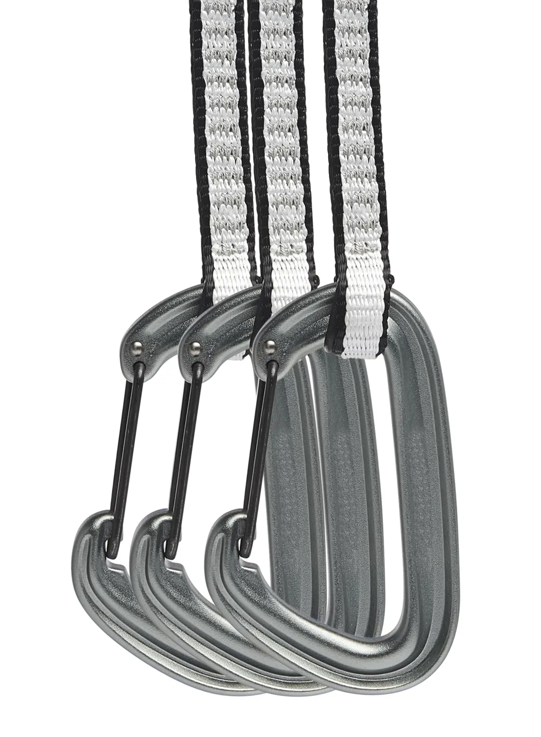 відтяжки Black Diamond LiteWire Quickdraw 3-Pack 16 cm - light gray