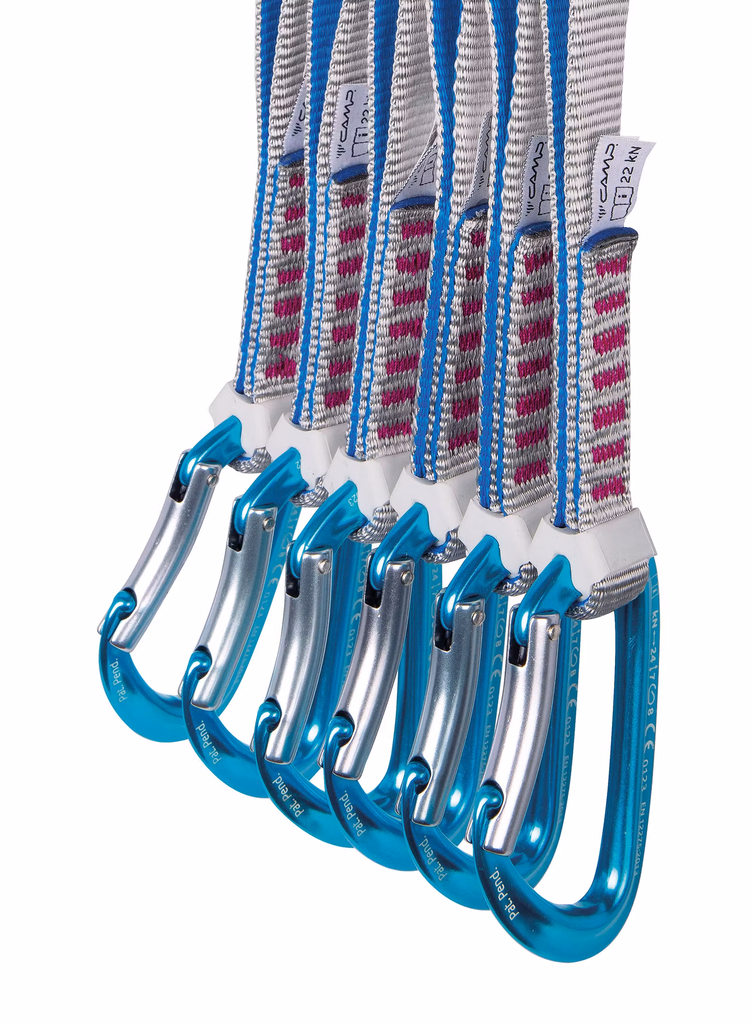 відтяжки Camp Orbit Express KS 18 cm 6-Pack - grey/blue/fuchsia