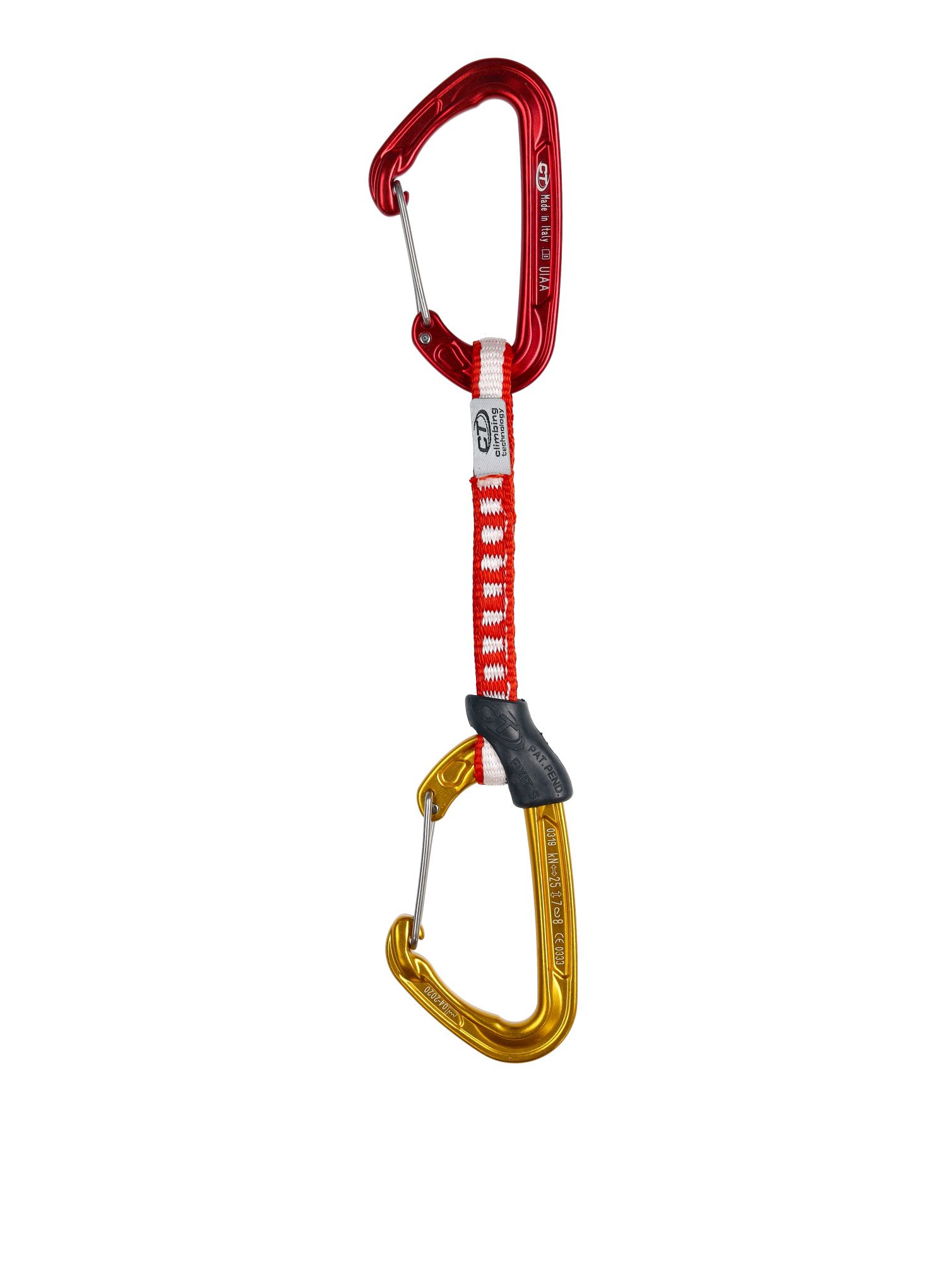 відтяжки Climbing Technology/SKYLOTEC Fly-Weight Evo Set 12cm x6 - red/gold