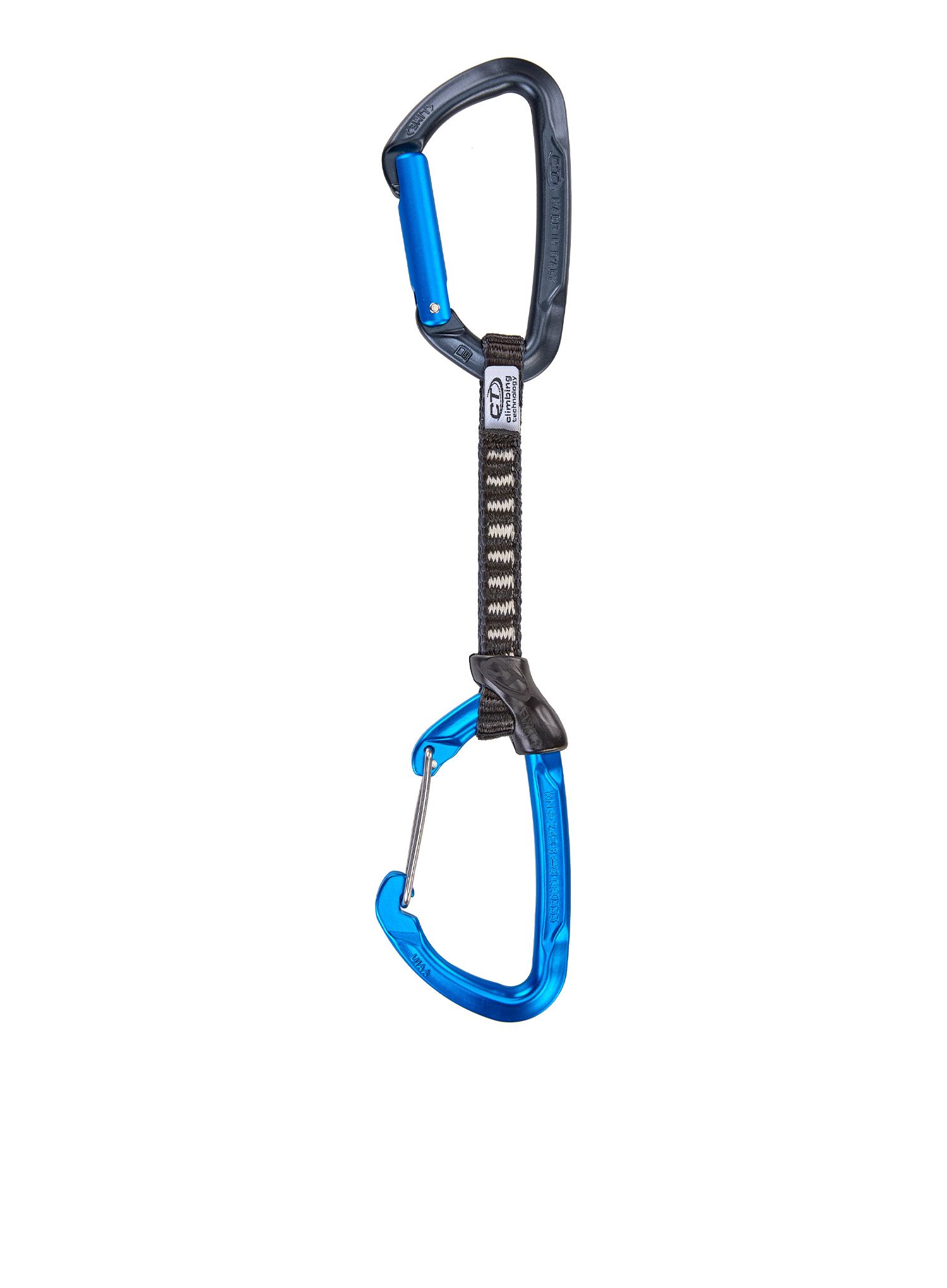відтяжки Climbing Technology/SKYLOTEC Lime B Set M-DY 12 cm 6-pack - anthracite/blue