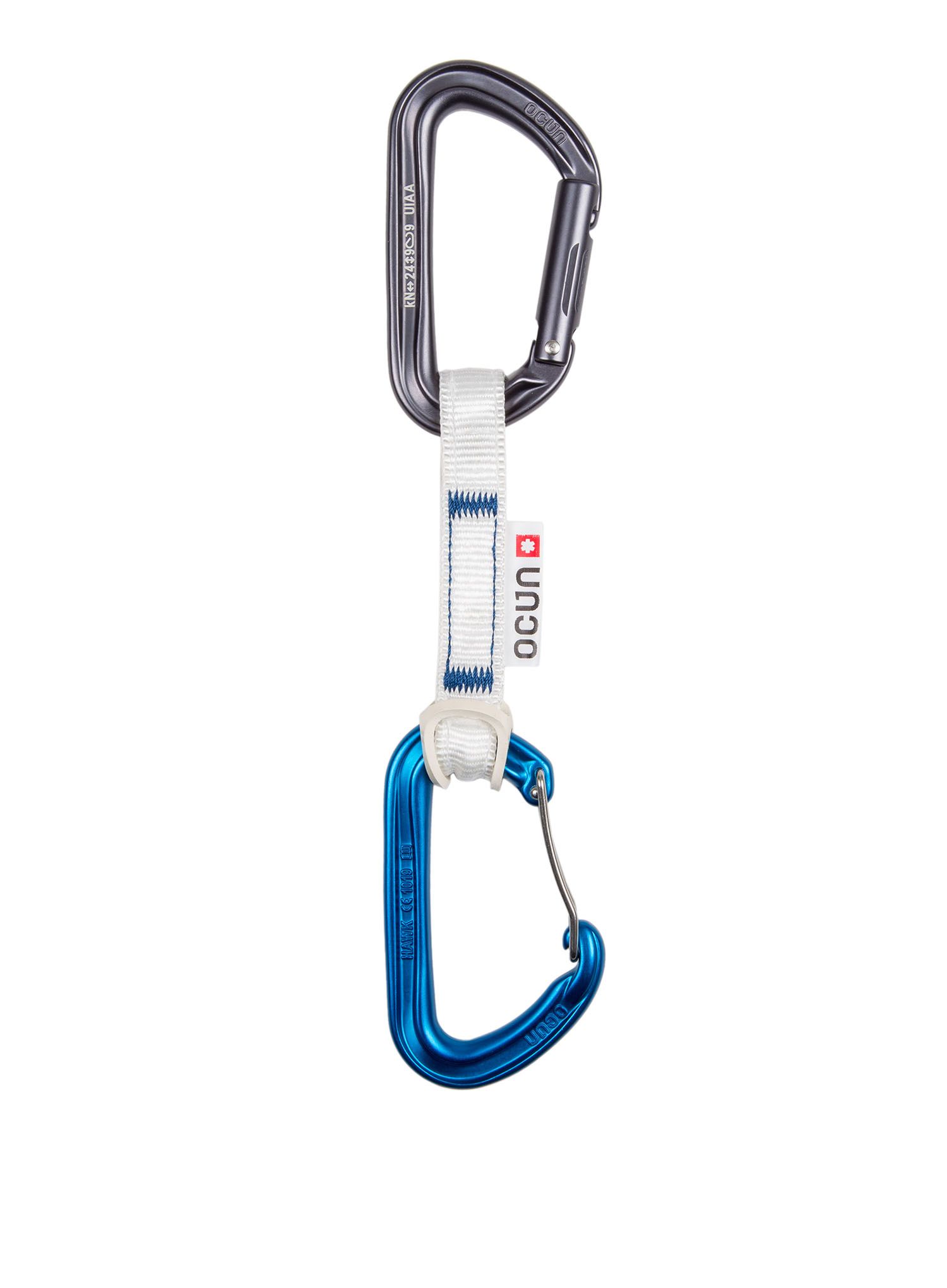 відтяжки Ocun Hawk QD Combi Bio-Dyn-Ring 15 mm 10 cm 6-pack - blue