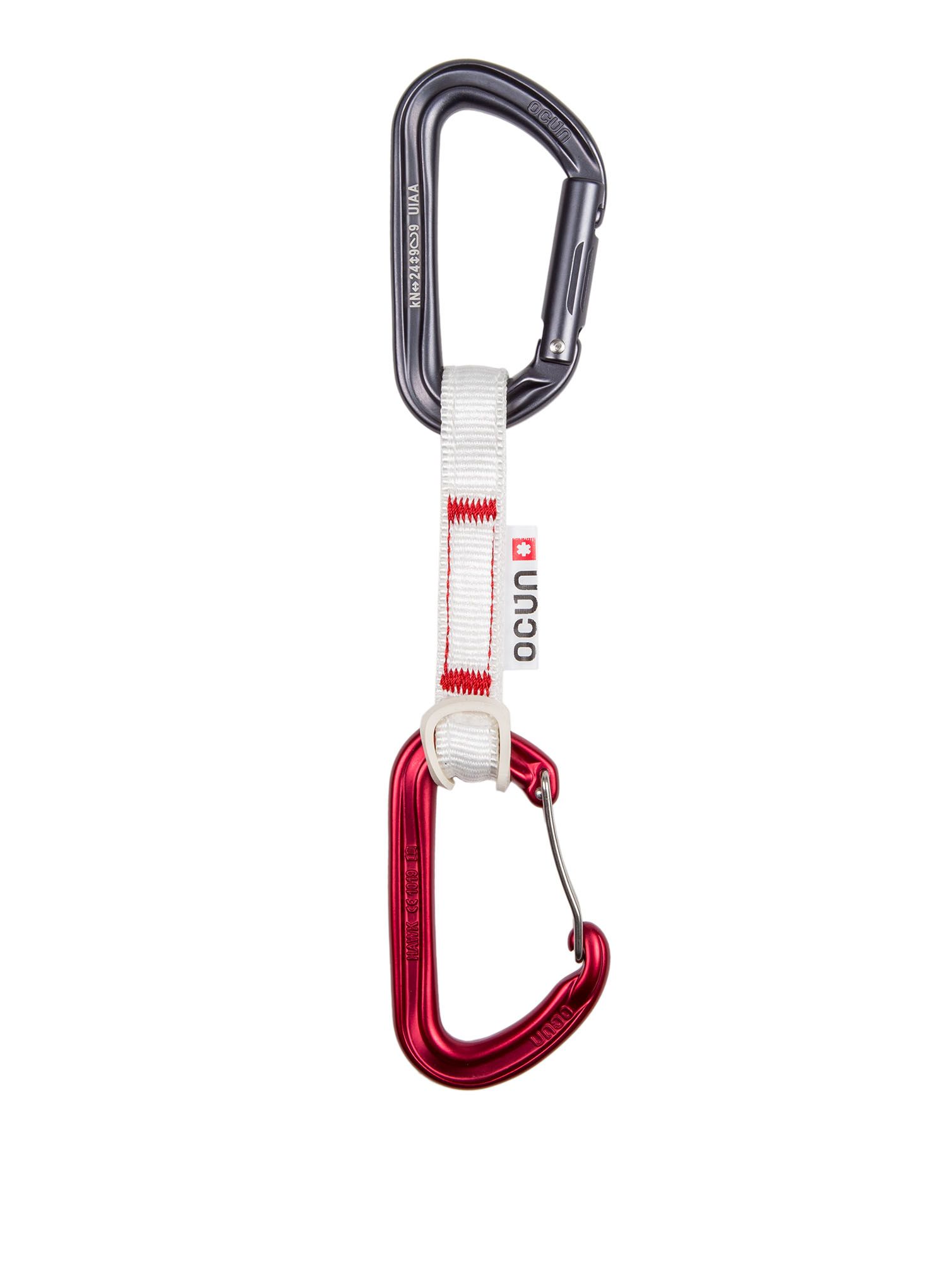 відтяжки Ocun Hawk QD Combi Bio-Dyn-Ring 15 mm 10 cm 6-pack - red