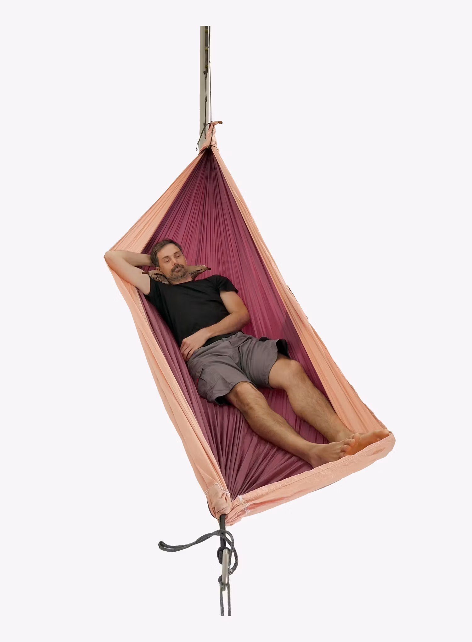 Гамак туристичний двомісний Ticket To The Moon Original Hammock - plum/peach