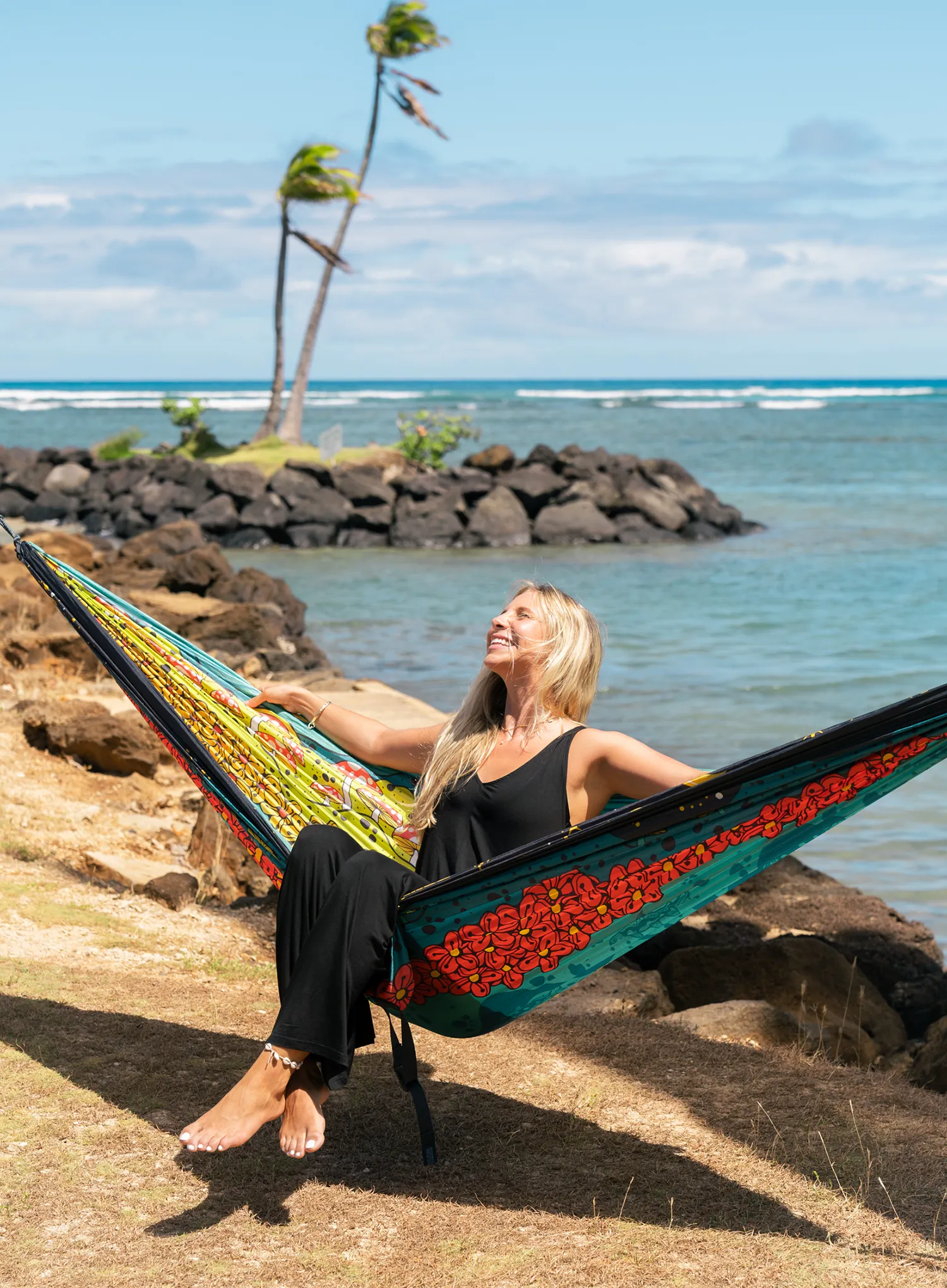 Гамак туристичний ENO DoubleNest Print Hammock - day to night