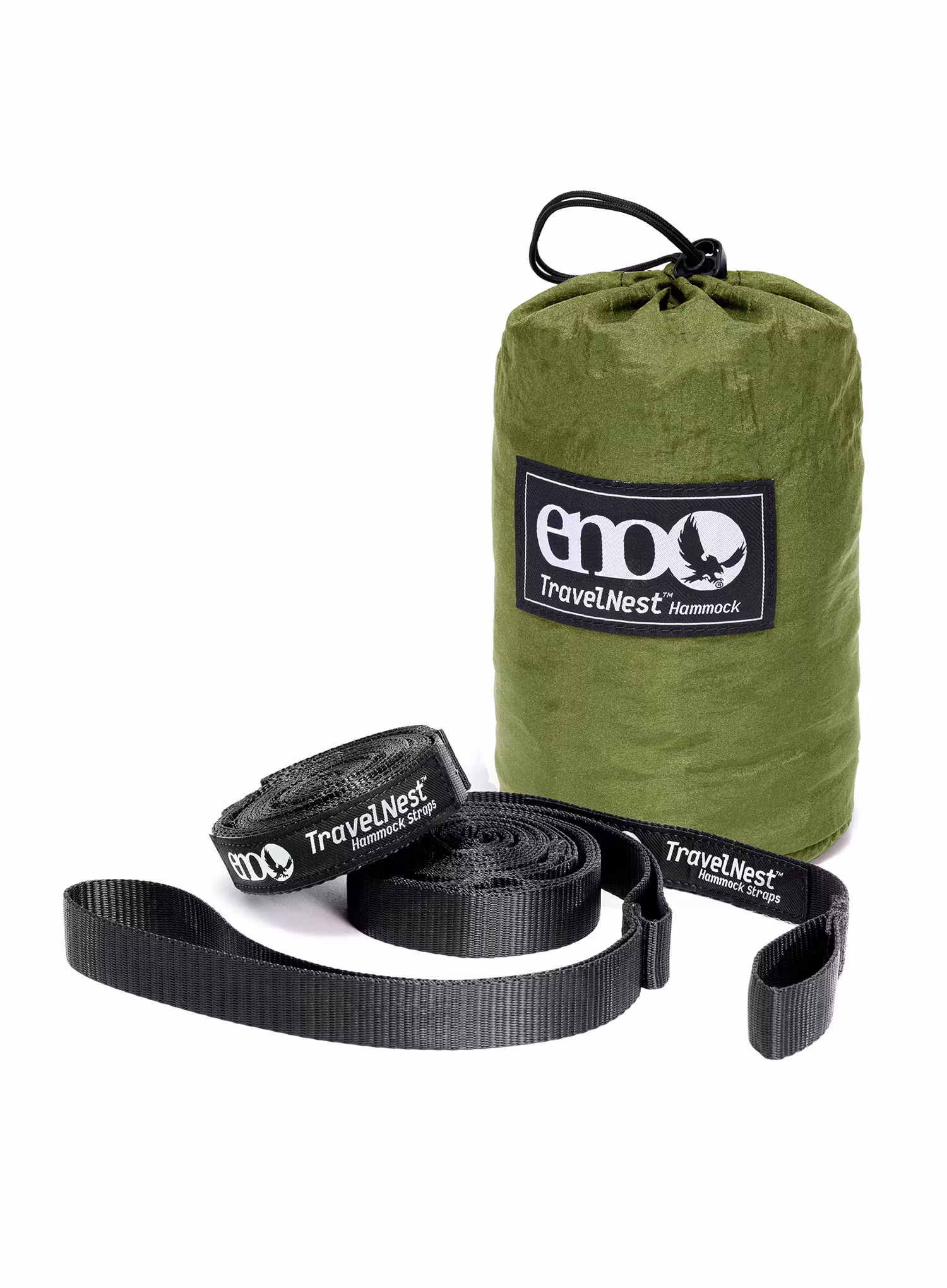 Гамак туристичний ENO TravelNest Hammock & Straps Combo - moss