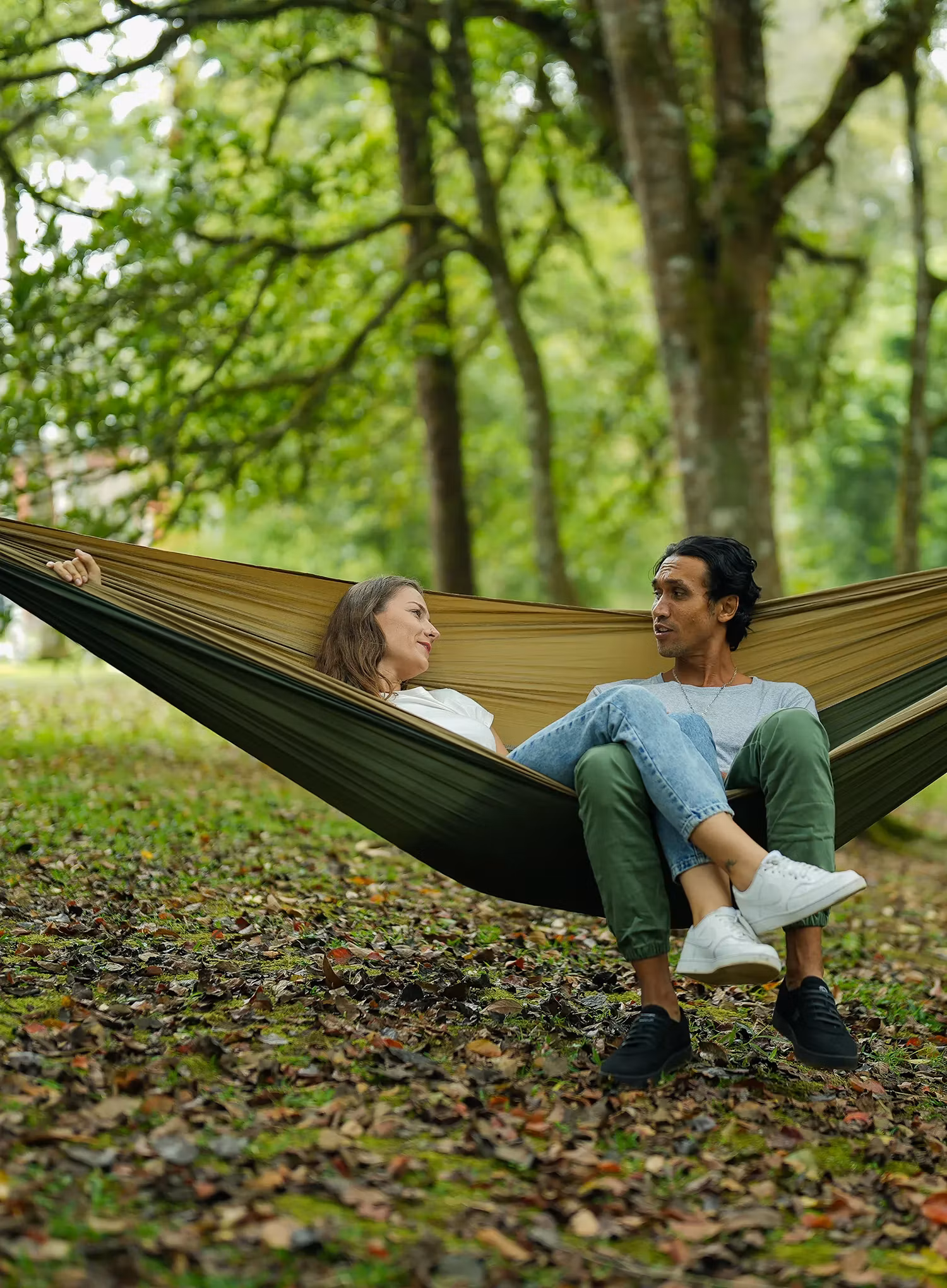 Гамак туристичний Ticket To The Moon King Size Hammock - army green/brown