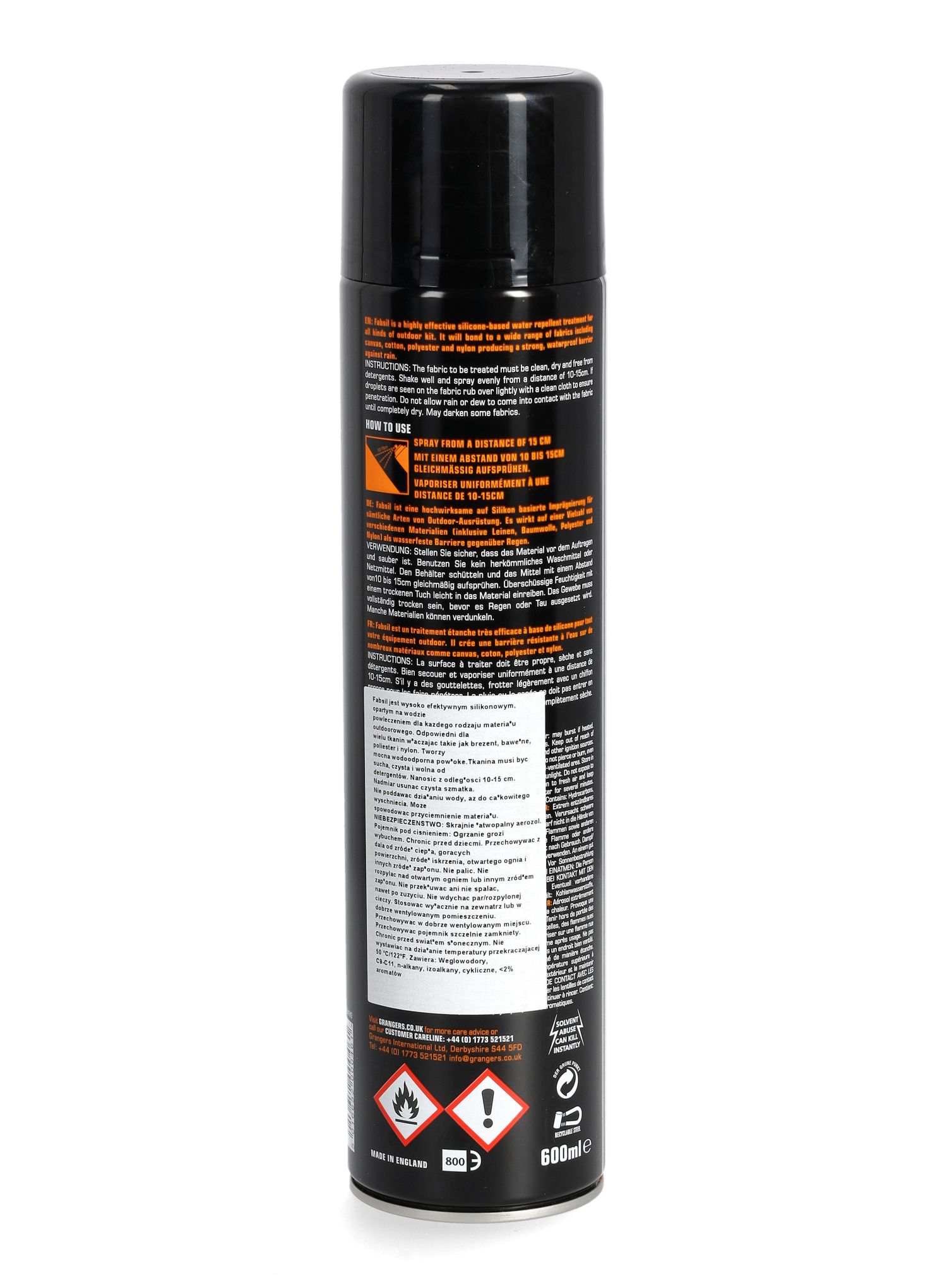 Просочення для намету Grangers Fabsil Universal Protector 600 ml