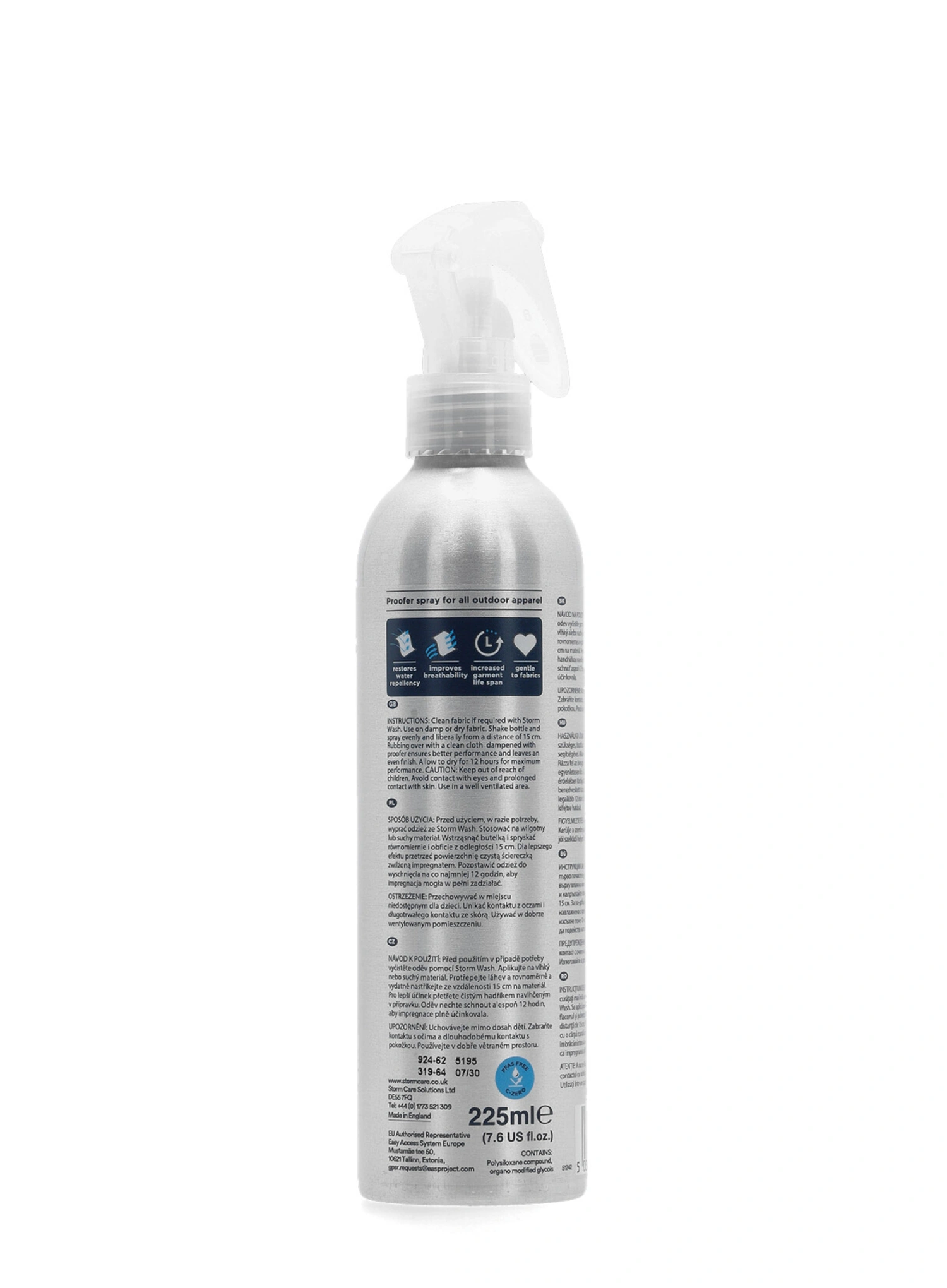 Просочення Storm Apparel and Down Proofer Spray On Heat Cure 225 ml