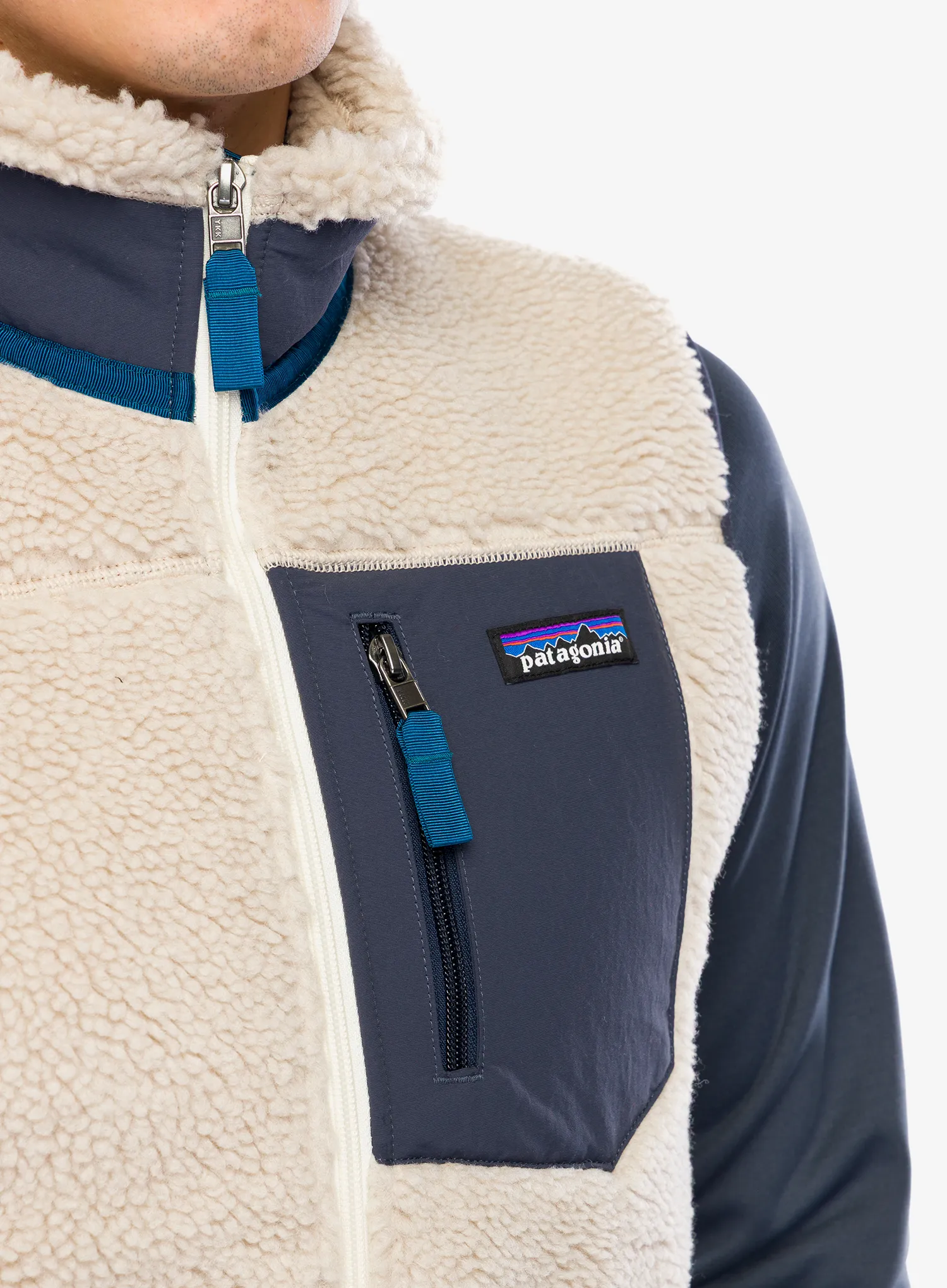 Жилет Patagonia Calssic Retro-X Vest - natural/smolder blue