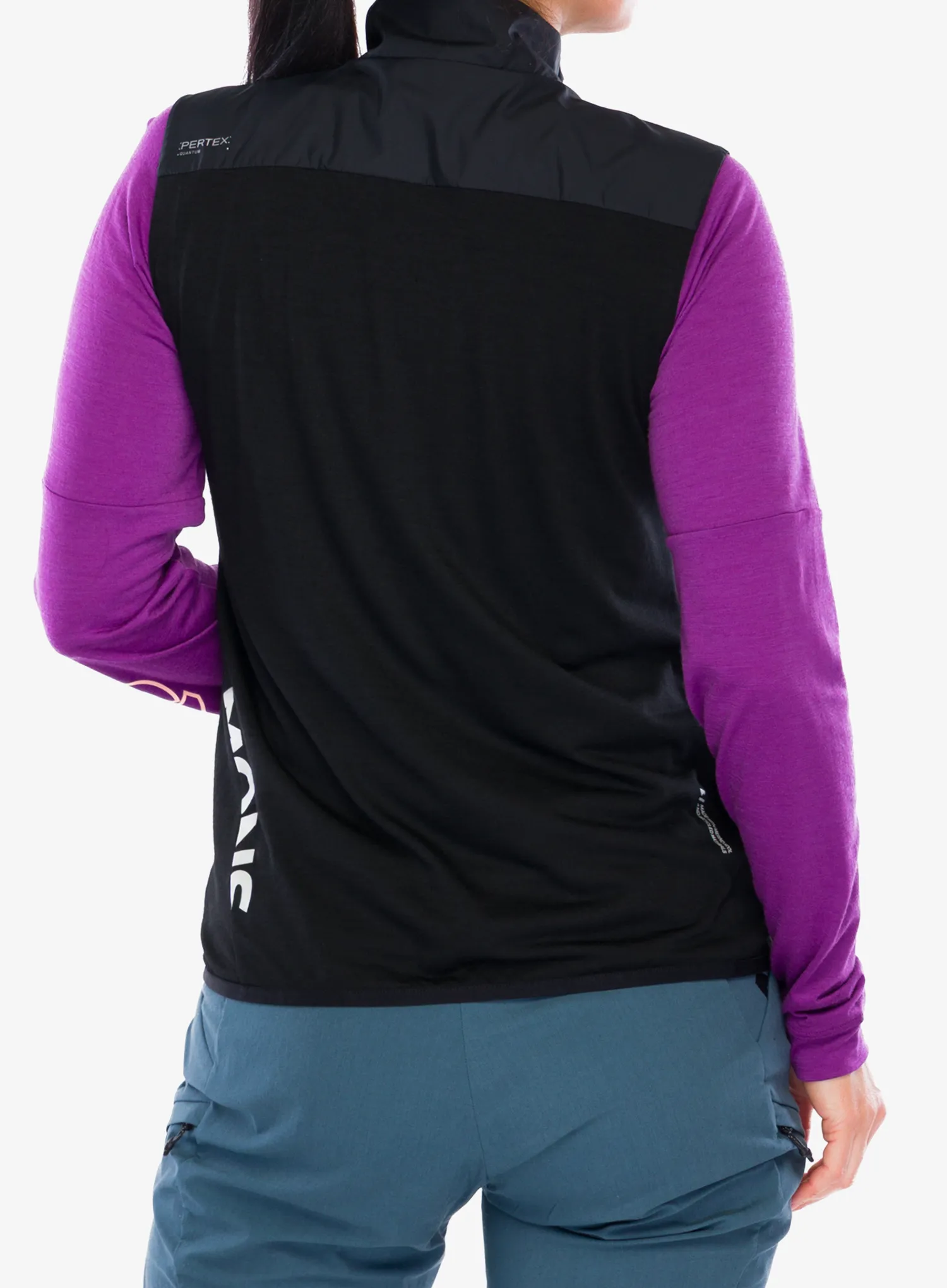 Bеложилет жіночий Mons Royale Diversion Merino Wind Vest - black/black