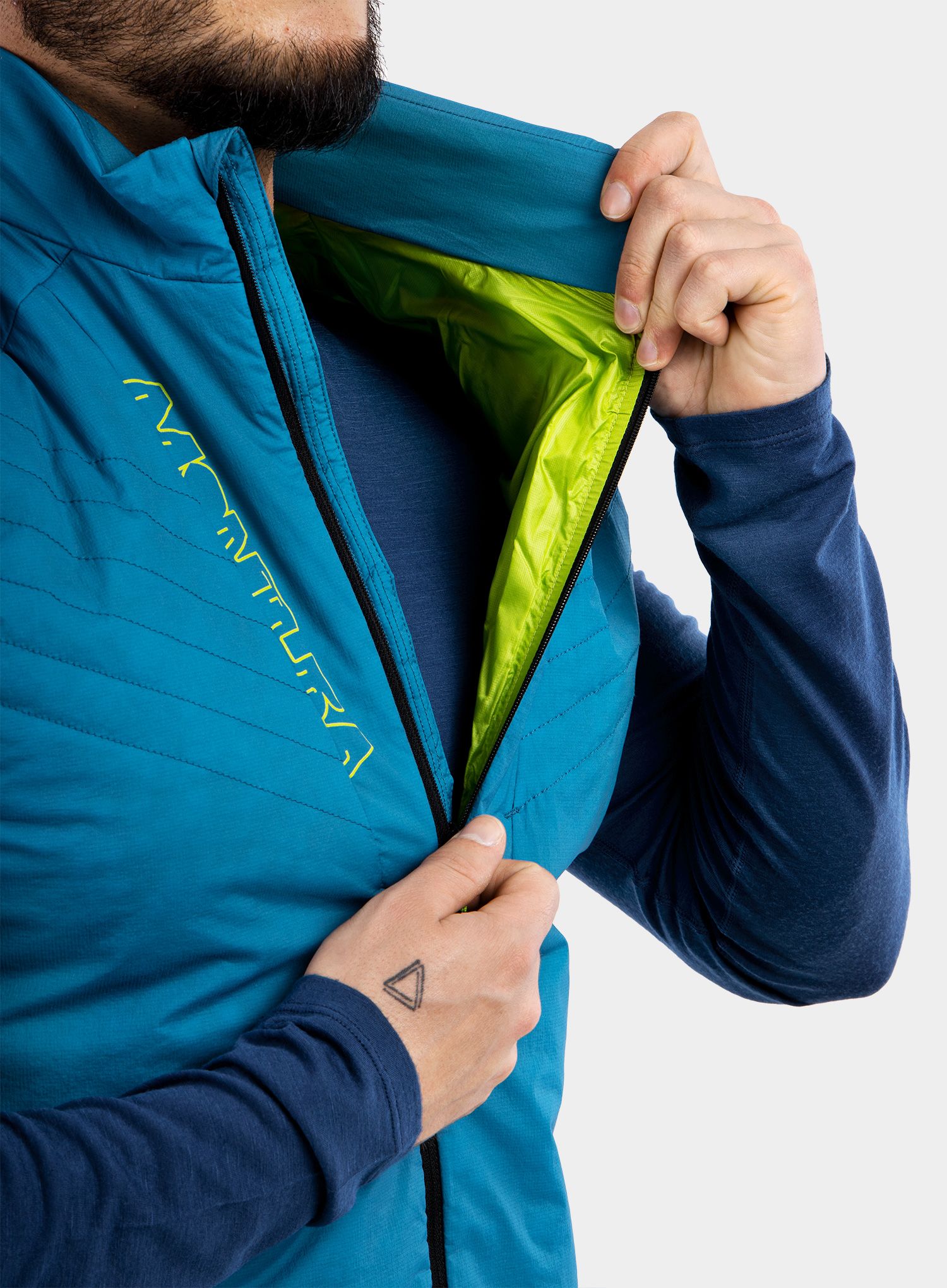 Жилет Montura Connect Pro Vest - teal blue/acid green