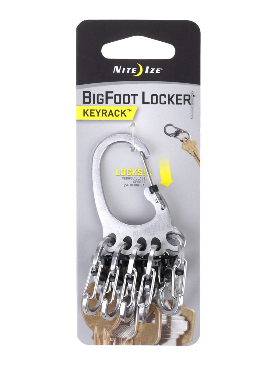 Карабінчик Nite Ize BigFoot KeyRack Locker - steel