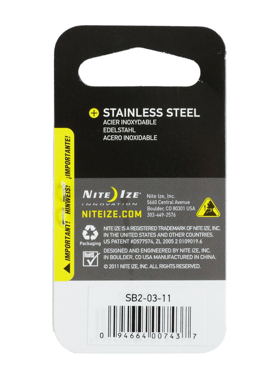 Карабінчик Nite Ize S-Biner 2 - steel