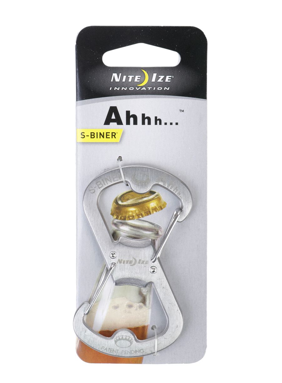 Карабінчик Nite Ize S-Biner Ahhh Bottle Opener - steel