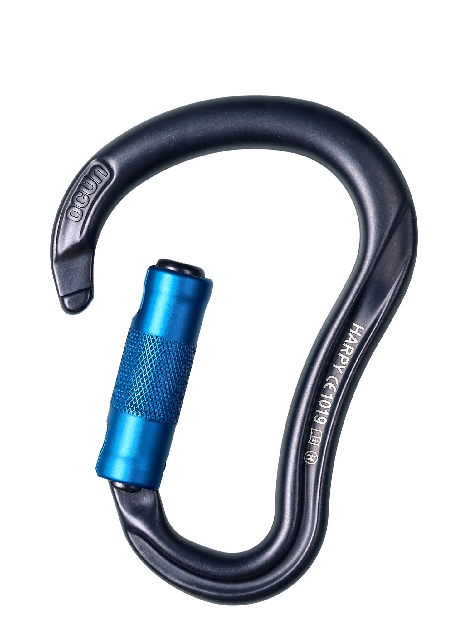 Карабін Ocun Harpy HMS Triple - anthracite/blue