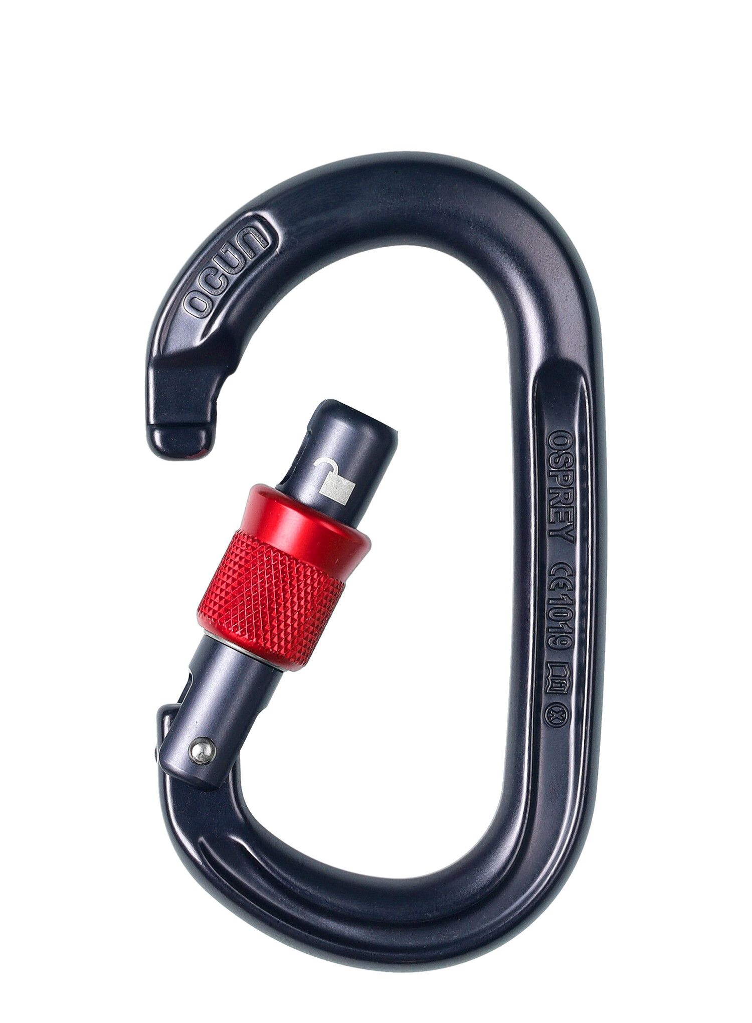 Карабін Ocun Osprey Screw - anthracite/red
