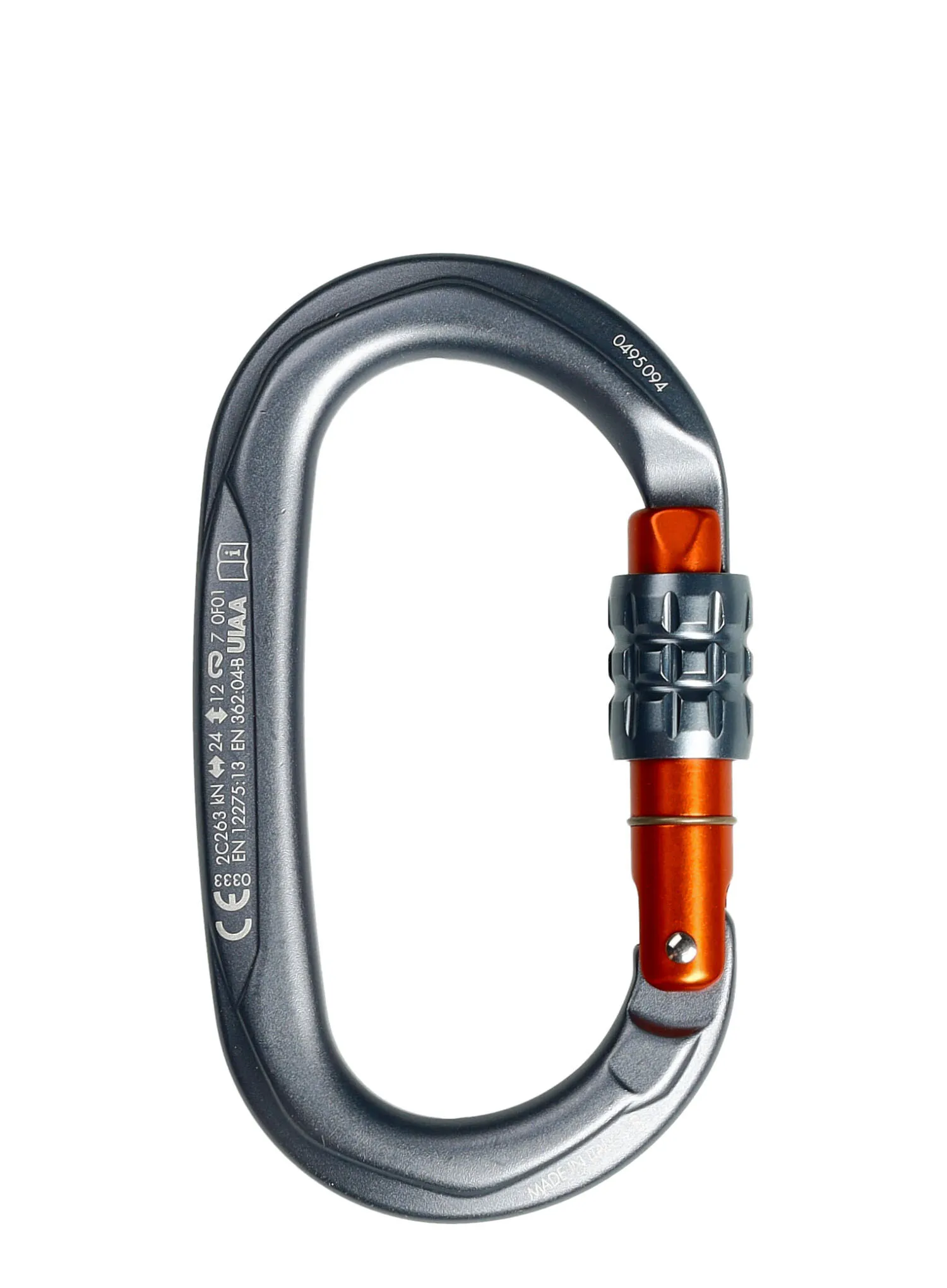 Карабін SKYLOTEC Obx SG - titanium/orange/titanium