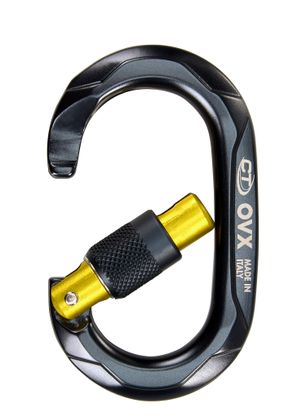 Карабін Climbing Technology/SKYLOTEC OVX Carabiner - antharcite/gold