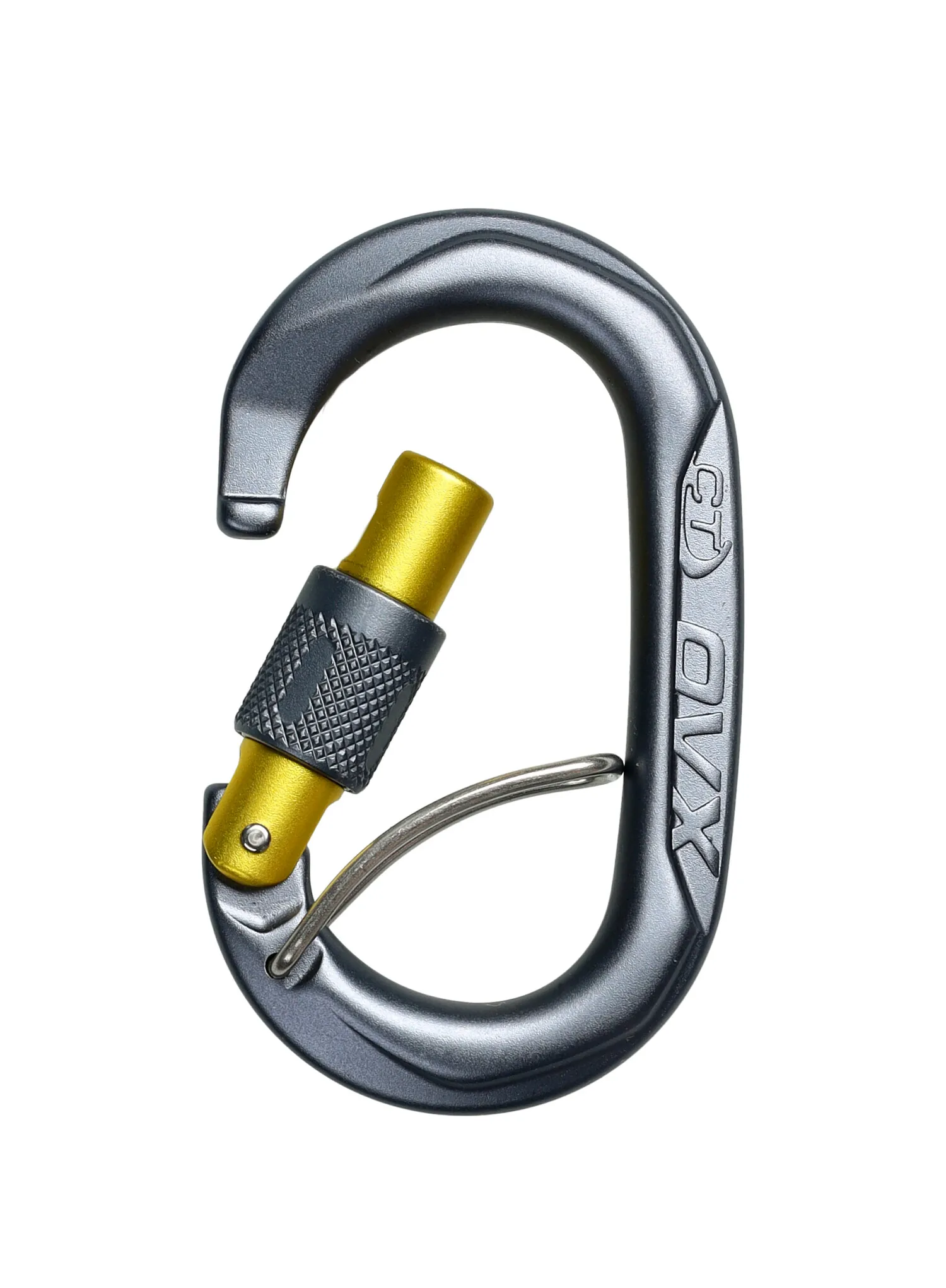 Карабін гвинтовий Climbing Technology/SKYLOTEC OVX SGL - mustard/anthracite