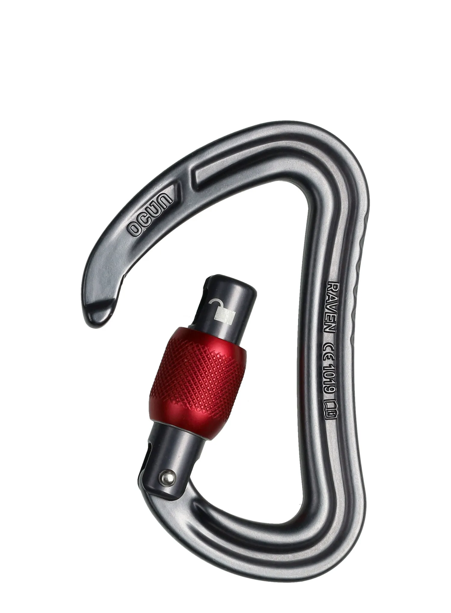 Карабін гвинтовий Ocun Raven Screw - anthracite