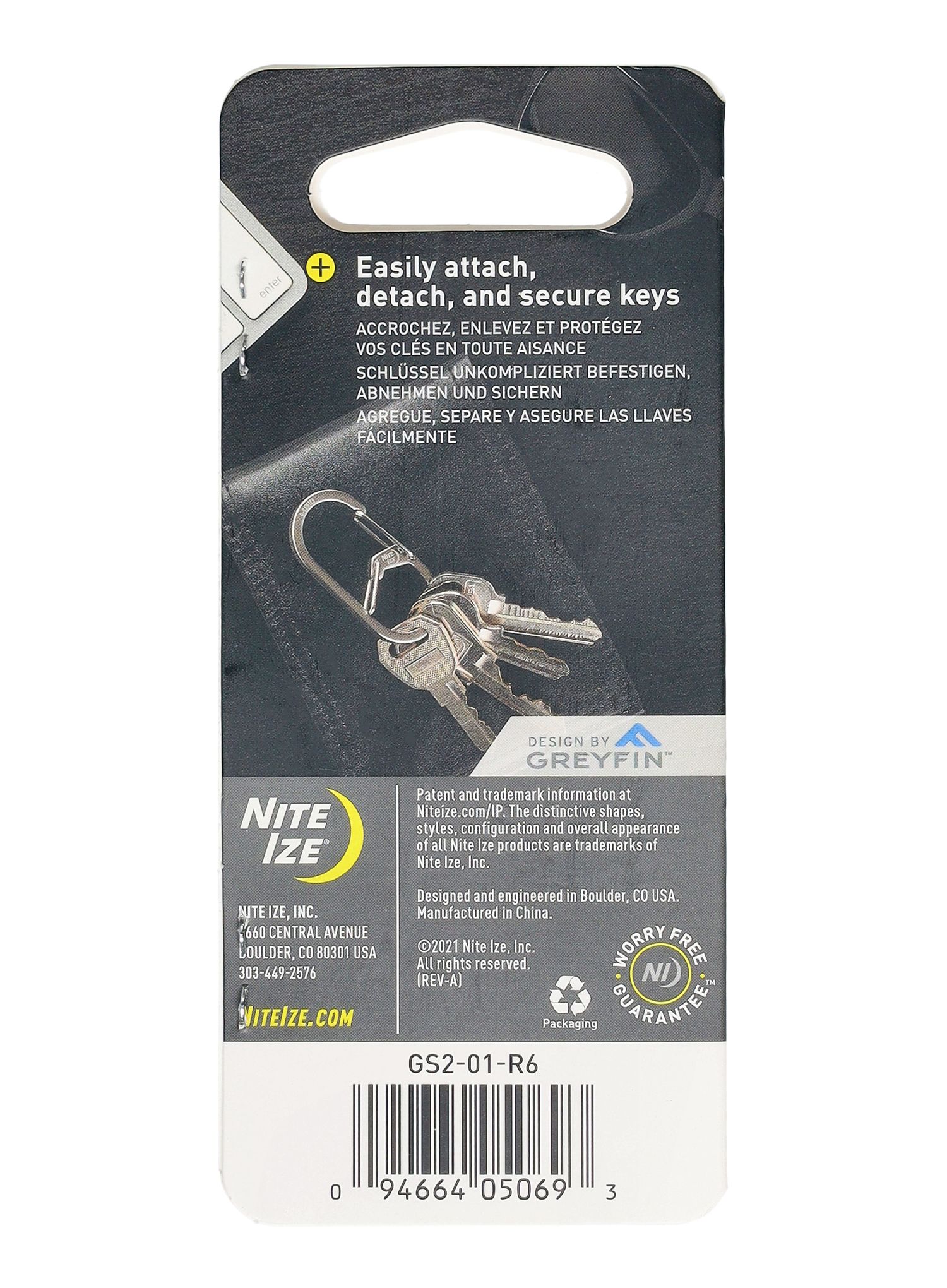 Карабінчик Nite Ize G-Series Dual Chamber Carabiner 2  - black