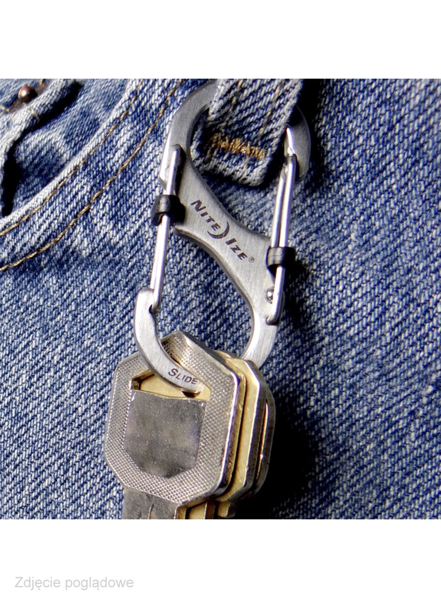 Карабінчик Nite Ize S-Biner 2 Slide Lock - steel