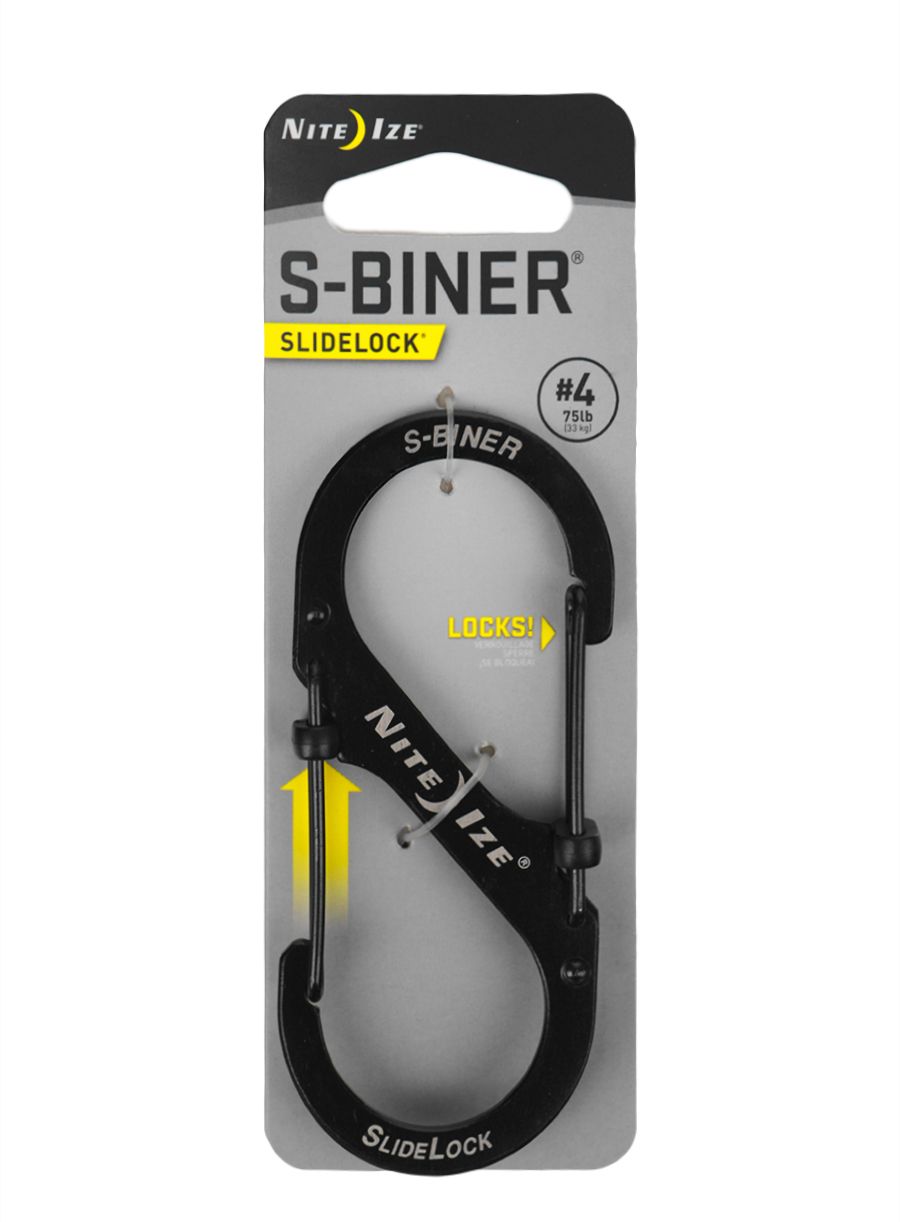 Карабінчик Nite Ize S-Biner 4 Slide Lock - black
