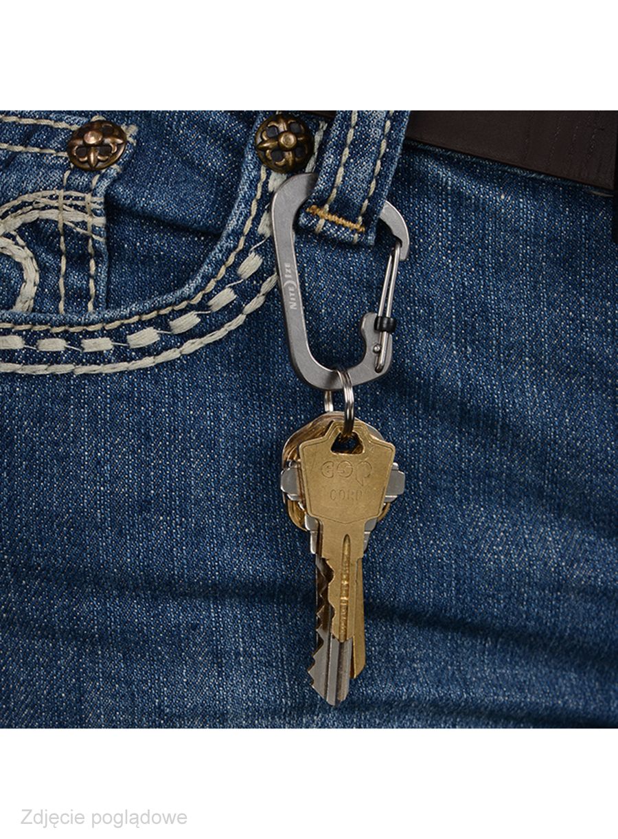 Карабінчик Nite Ize SlideLock Carabiner 2 - steel