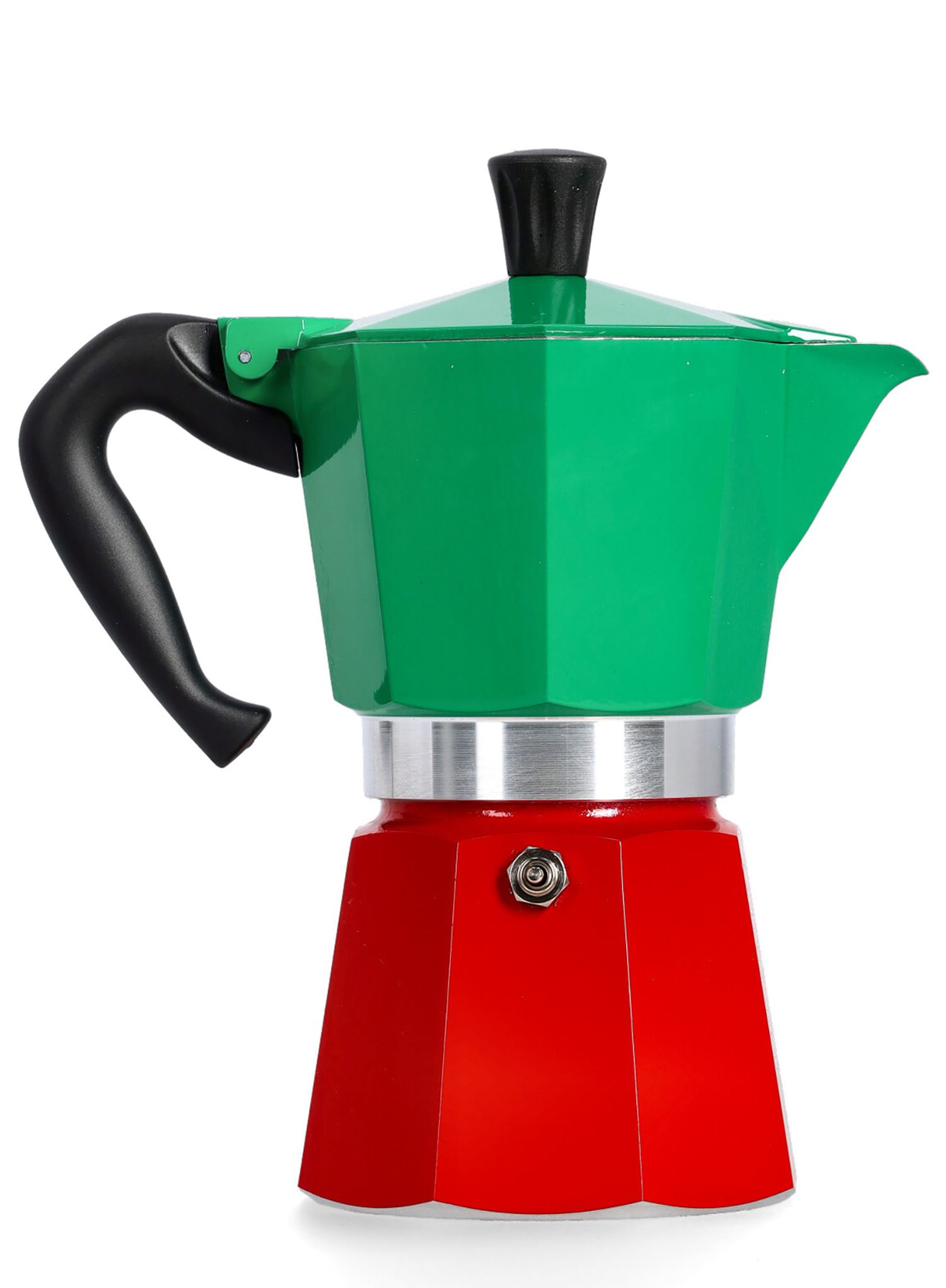 Кавоварка туристична Bialetti Moka Express Italia 6TZ - grn/red