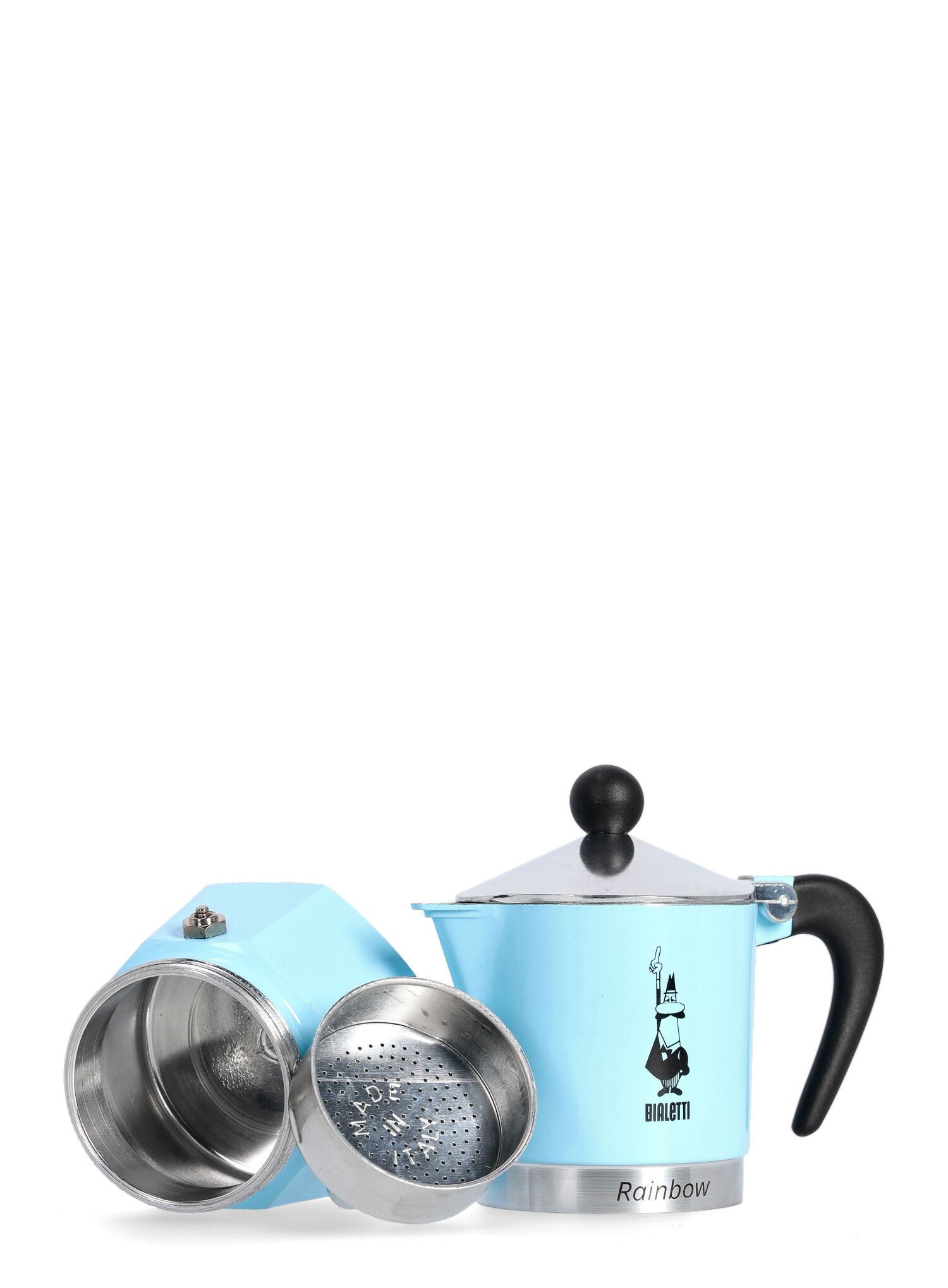 Кавоварка туристична Bialetti Rainbow 3TZ - l.blue