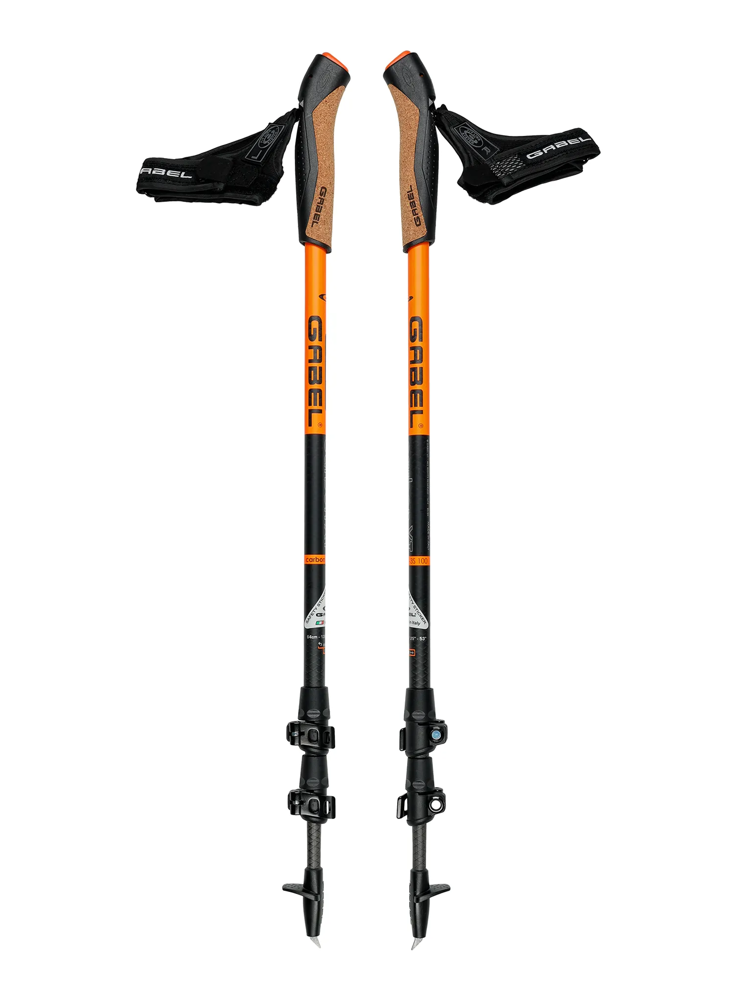 Палиці для скандинавської ходьби Gabel Carbon XT 3S FL 100 63-135