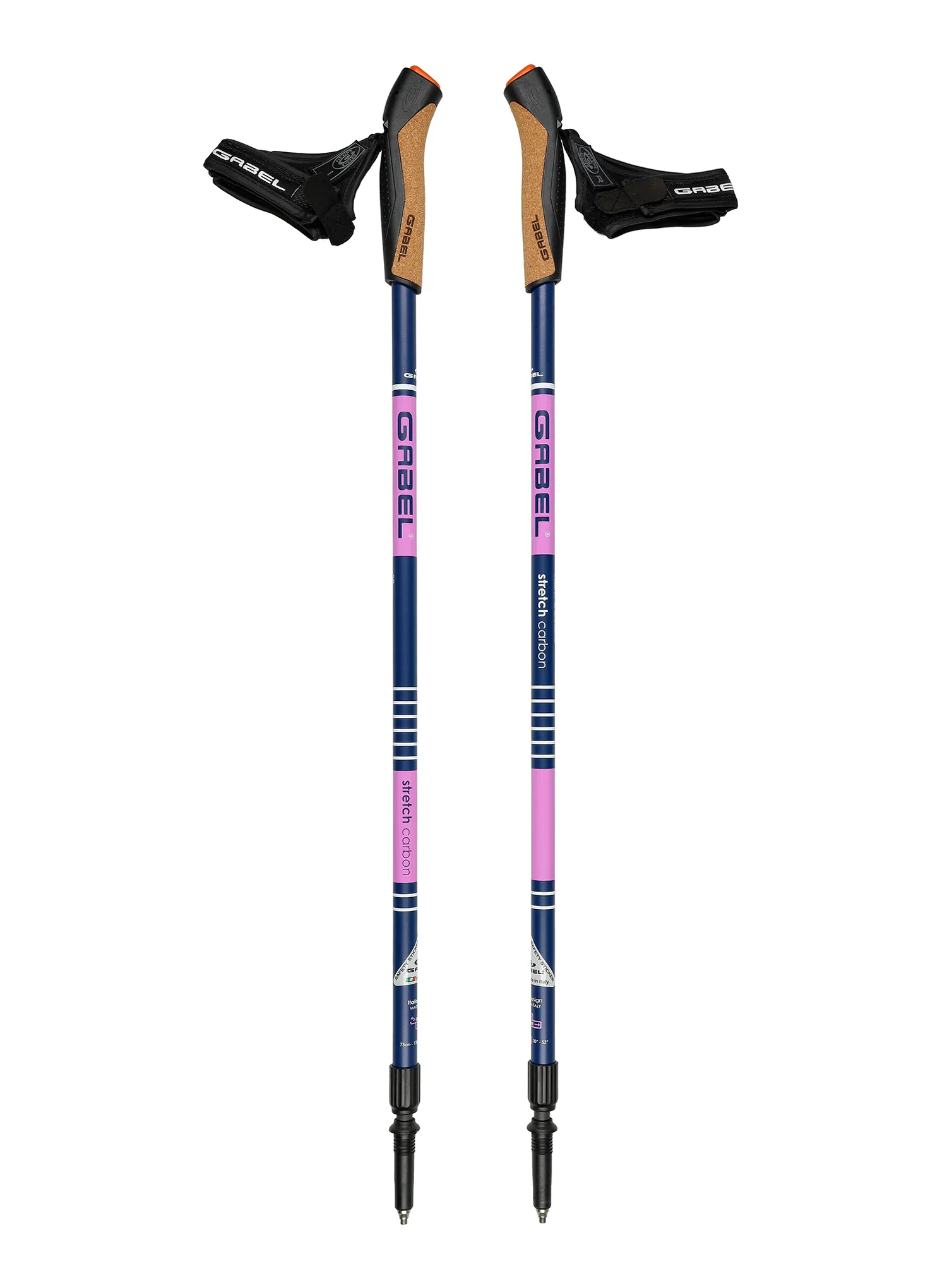 Палиці для скандинавської ходьби Gabel Stretch Carbon - lilac