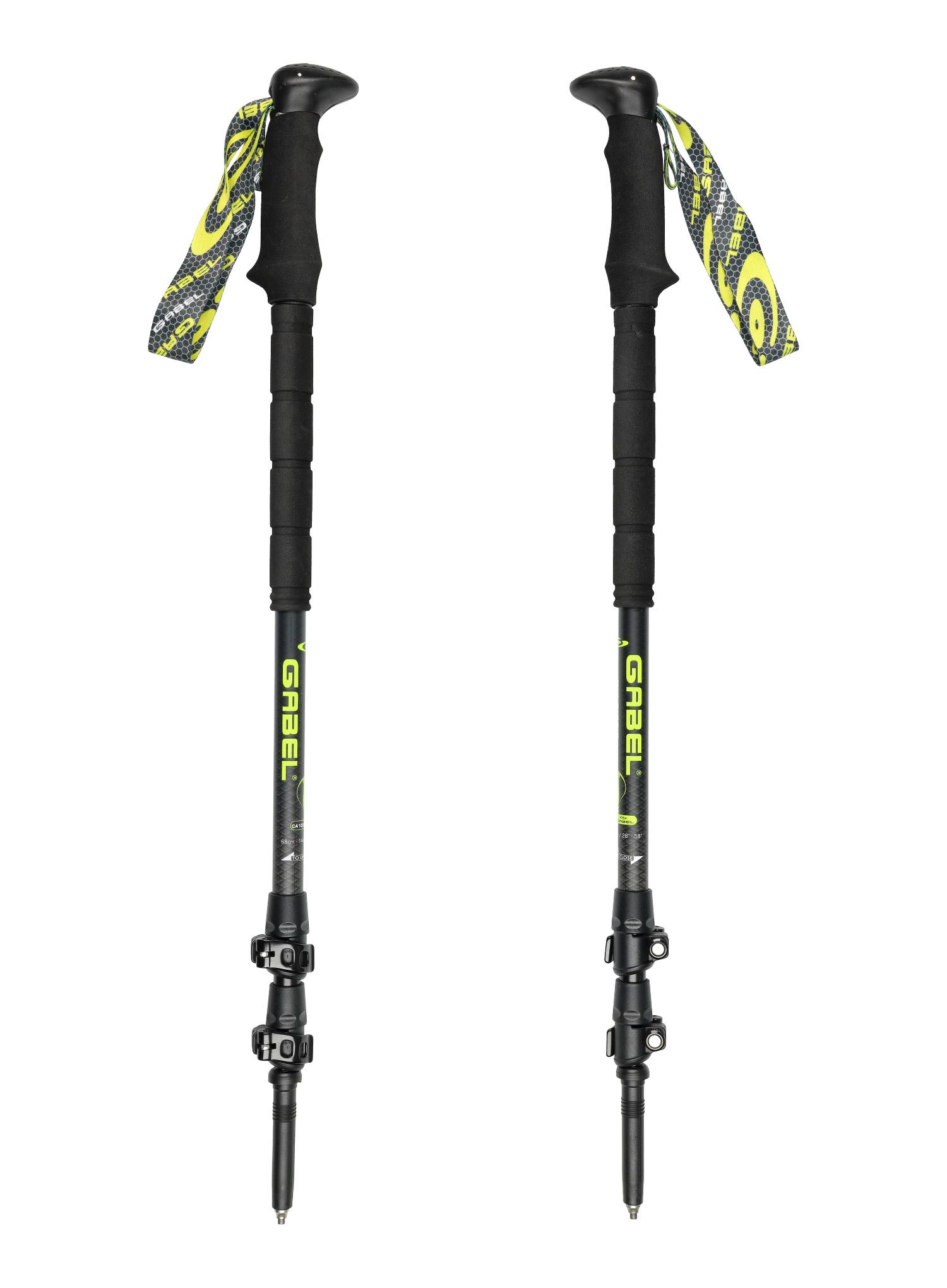 Палиці карбонові Gabel Mutigrip Carbon FL EF - black