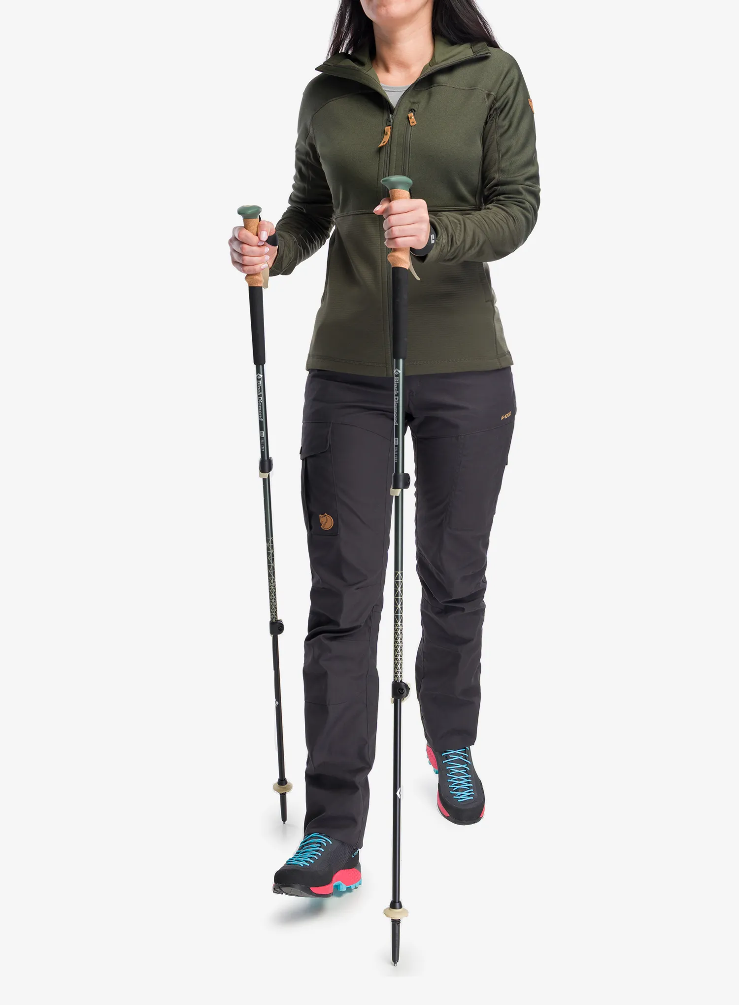 Трекінгові палиці Black Diamond Trail Cork Trekking Poles - laurel green