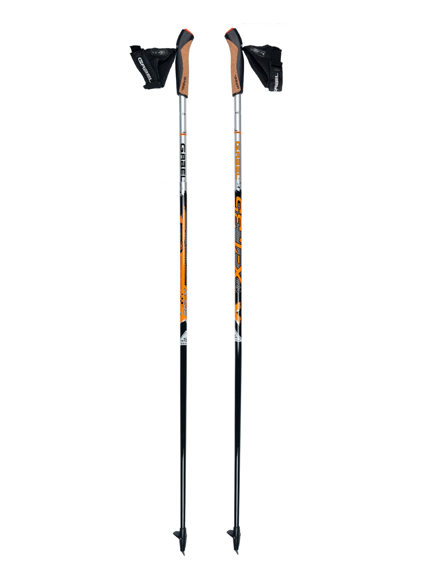 Палиці для скандинавської ходьби Gabel X-1.35 Active - black/orange