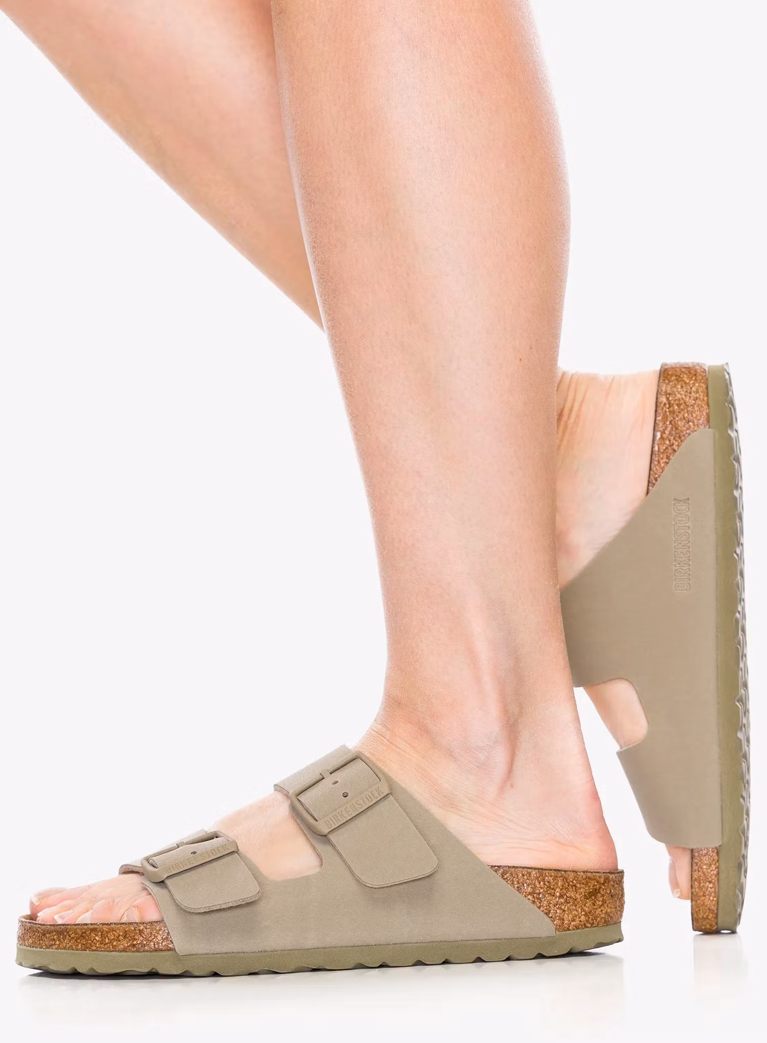 Шльопанці жіночі Birkenstock Arizona Birko-Flor - faded khaki