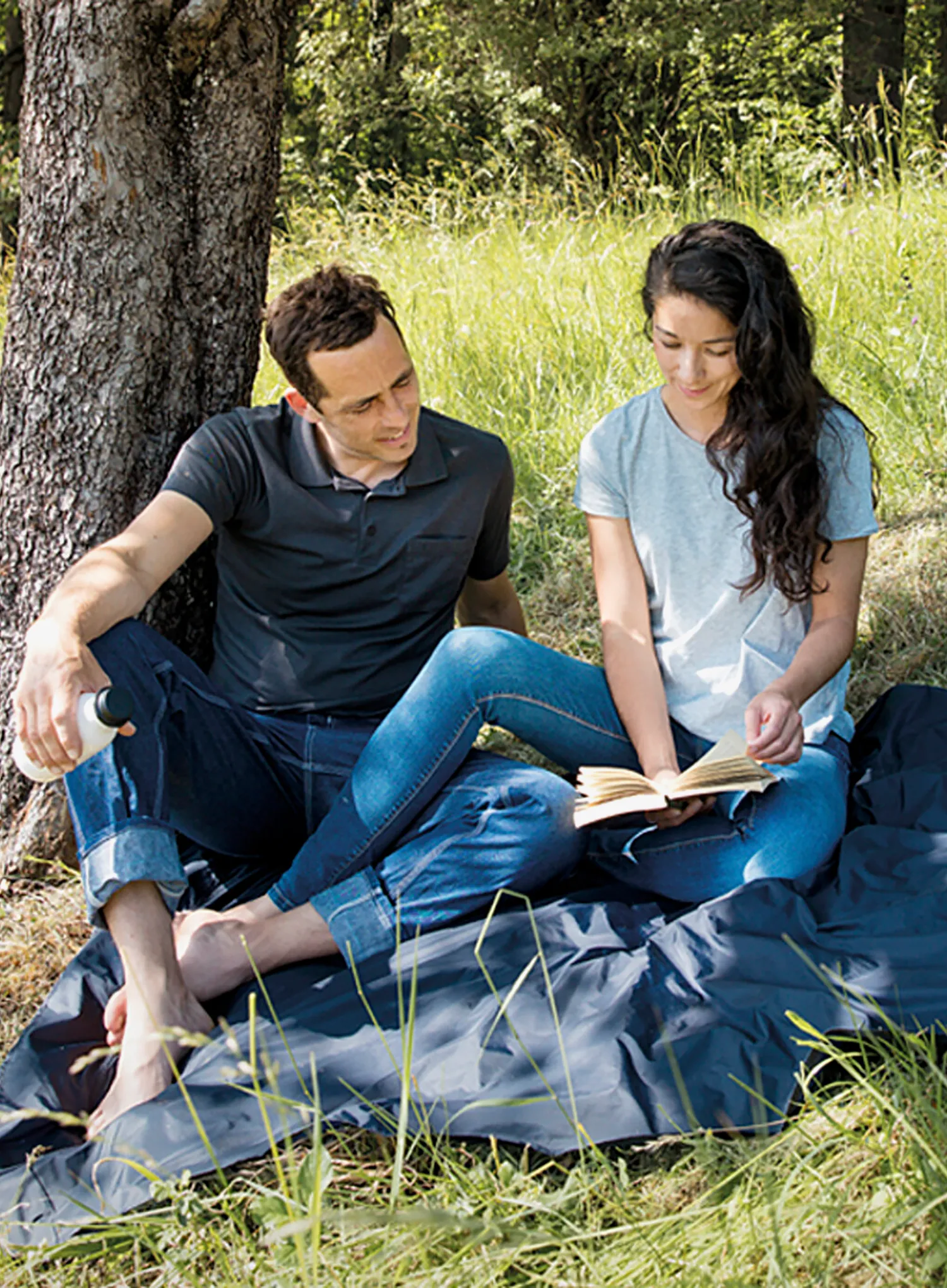 Плед Cocoon Picnic/Outdoor/Festival Blanket - midnight blue/blue
